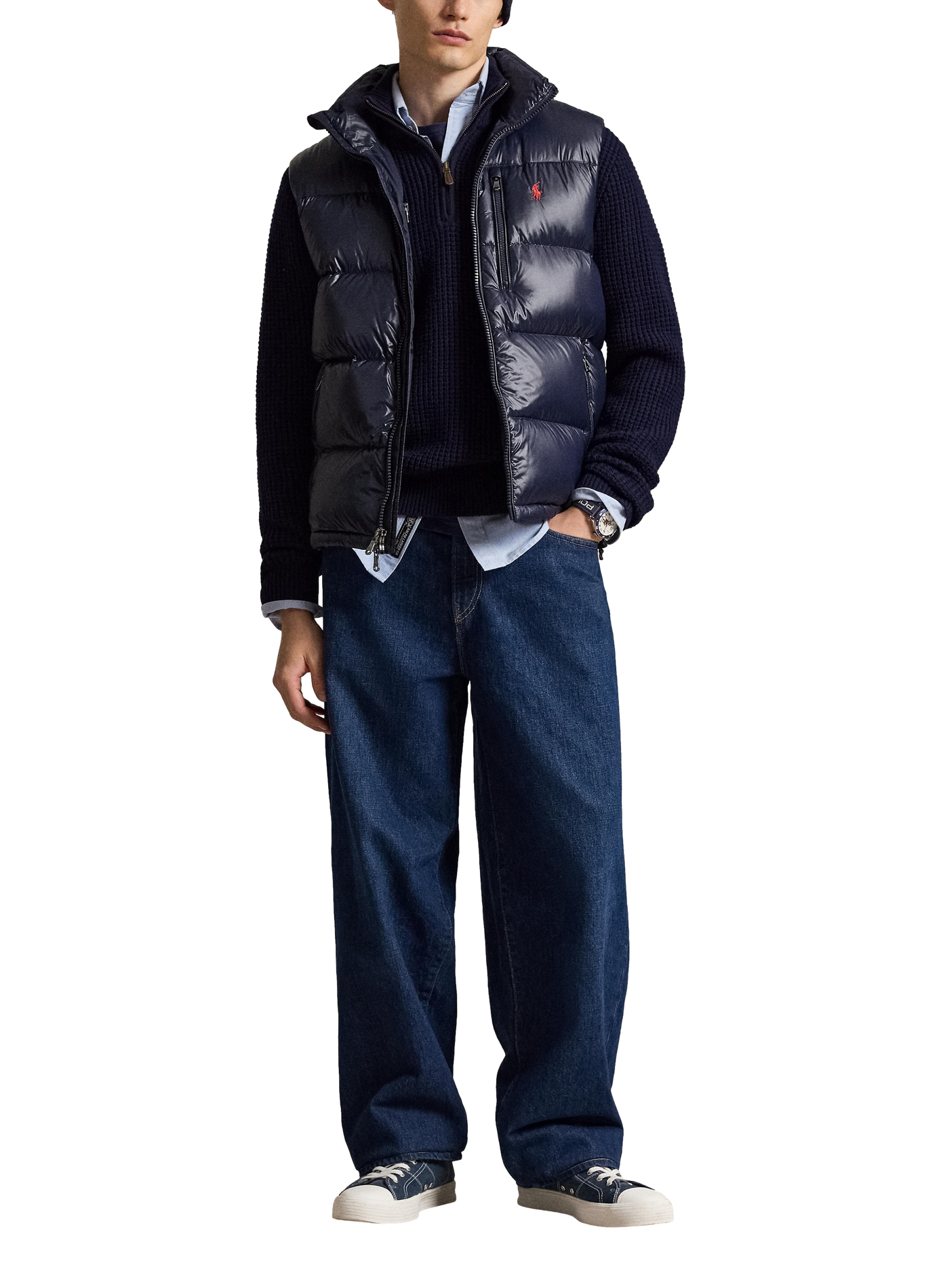 Doudoune sans manches droite POLO RALPH LAUREN Bleu