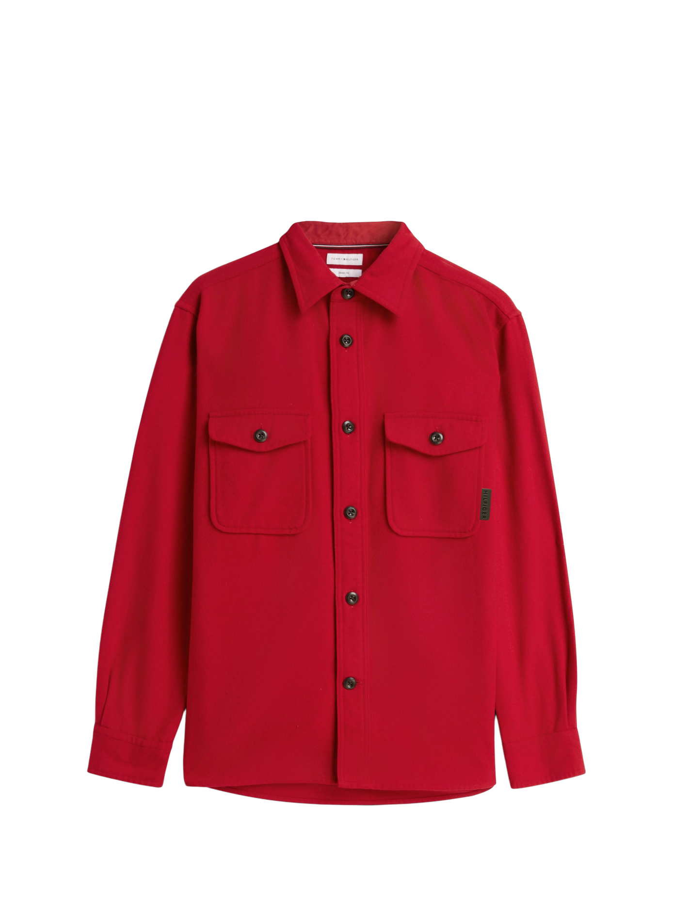 Classic collar overshirt TOMMY HILFIGER Red