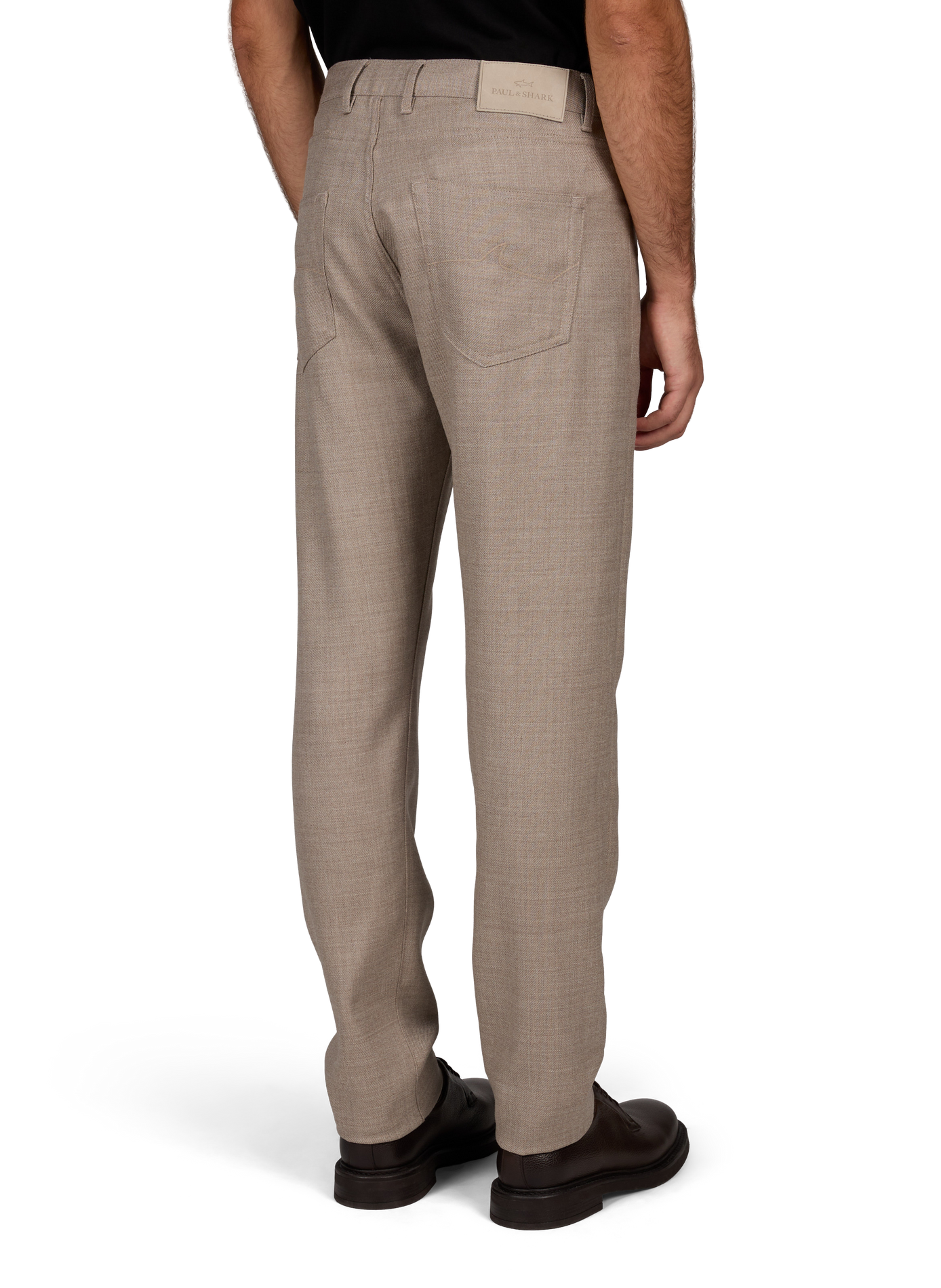 Pantalon slim en laine vierge PAUL & SHARK Bleu