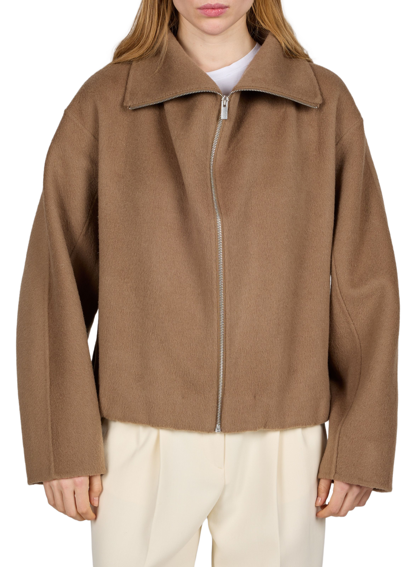 Lindy Oversized Wool Jacket ALMADA Brown