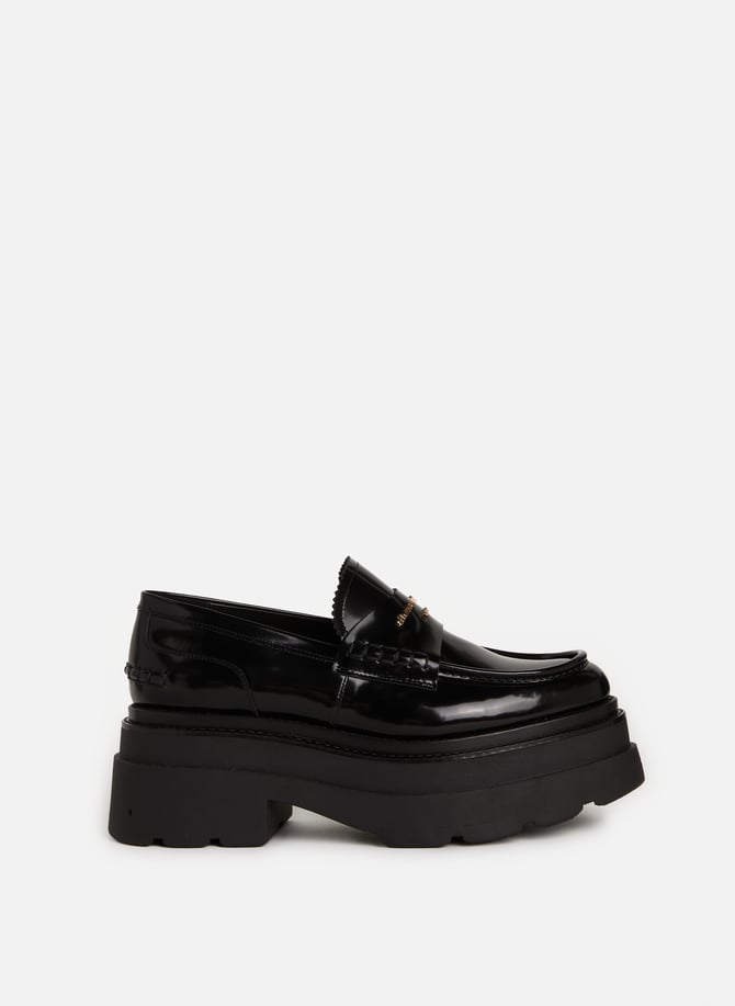 ALEXANDER WANG leather wedge loafers