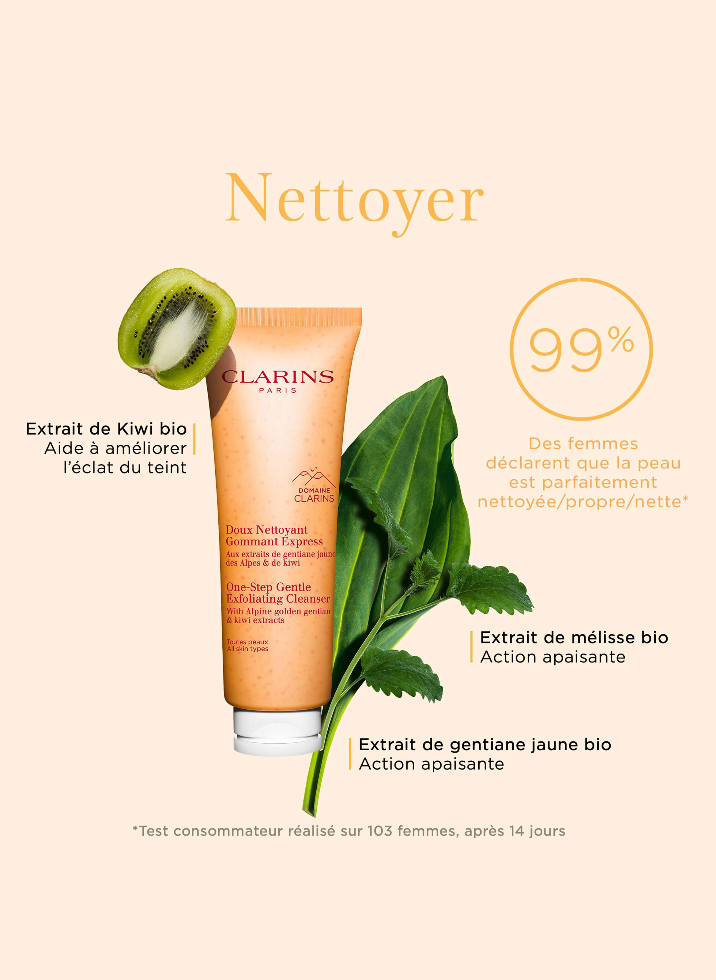 One-Step Gentle Exfoliating Cleanser - All skin types CLARINS No color