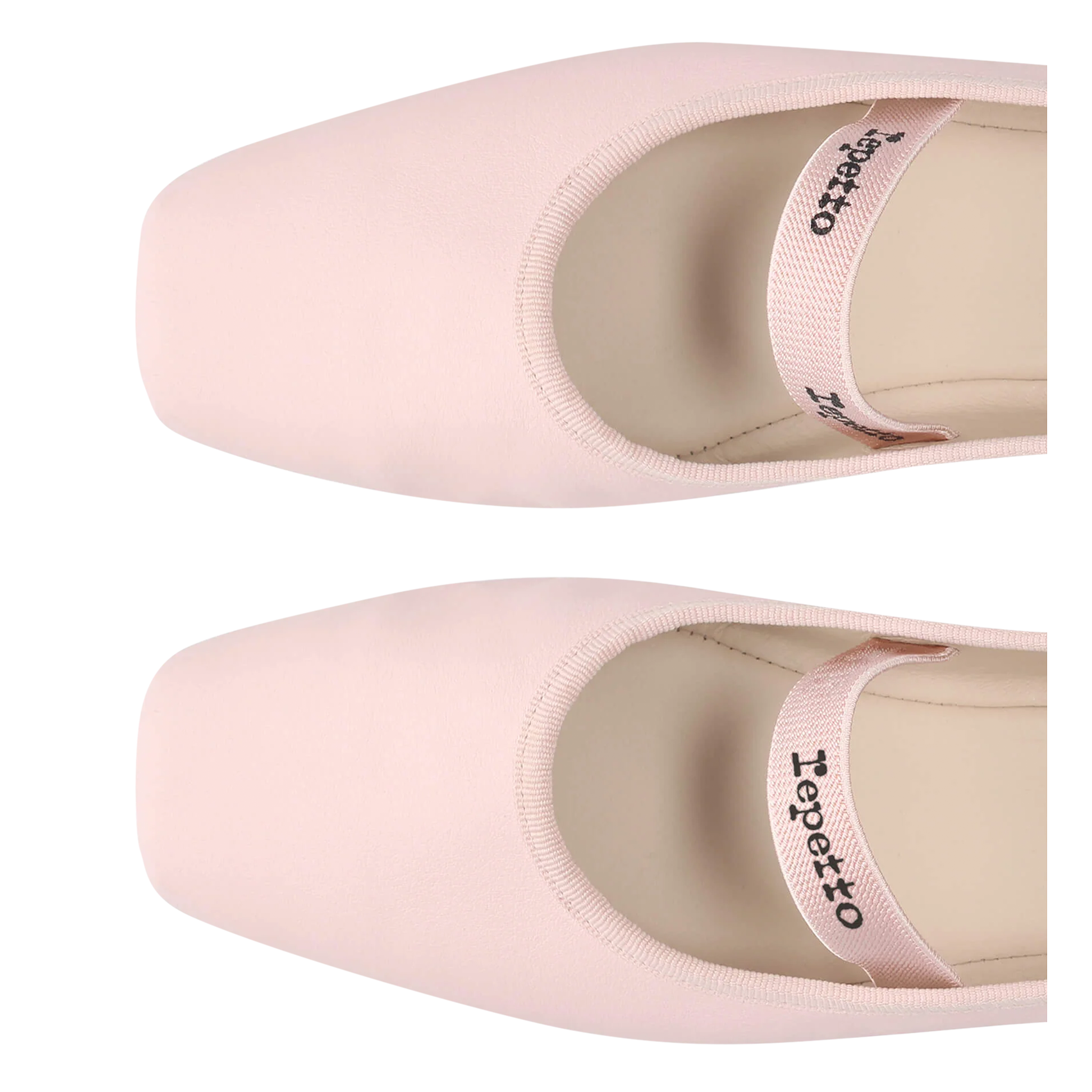 Ballerines en cuir lisbeth REPETTO Rose