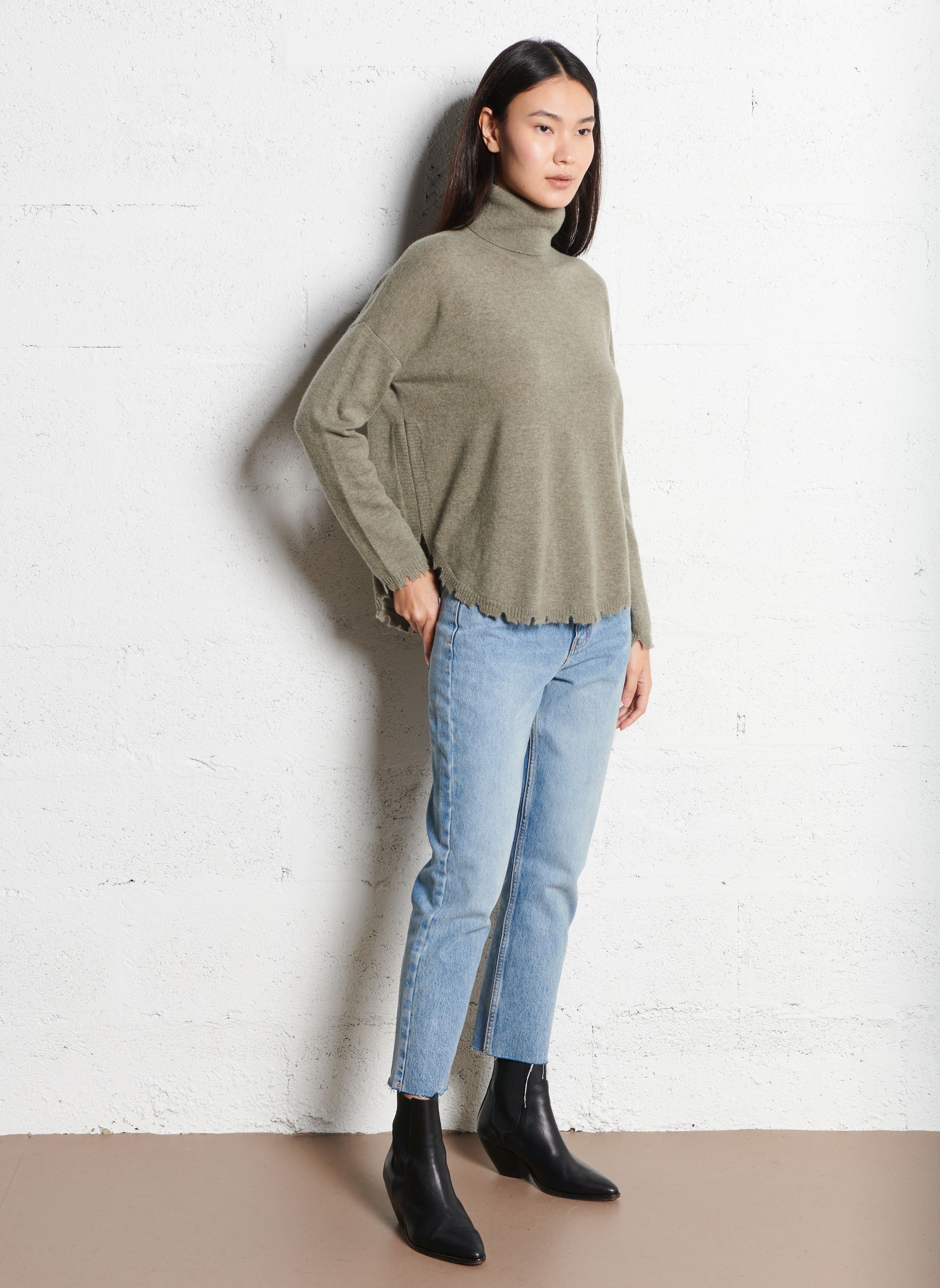 Pull ample col roulé en cachemire mavis KUJTEN 