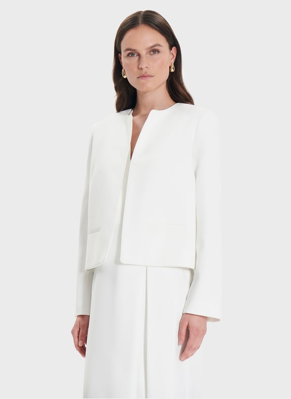 Veste nocturne droite - vincenzo Blanc by ZAPA ZAPA Veste nocturne droite - vincenzo Blanc