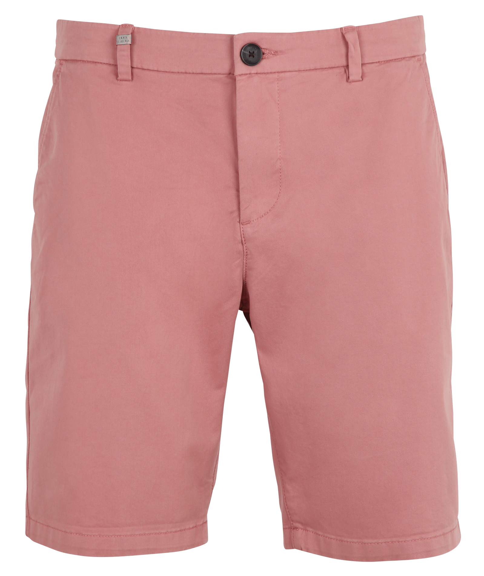 Bermuda droit en coton mélangé Rose