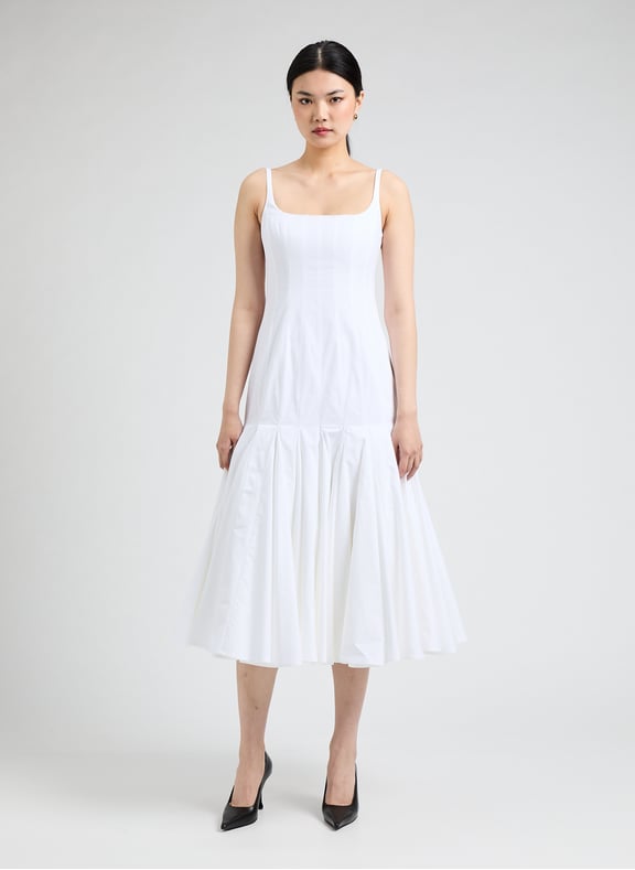 The Agave cotton dress White by JACQUEMUS JACQUEMUS The Agave cotton dress White