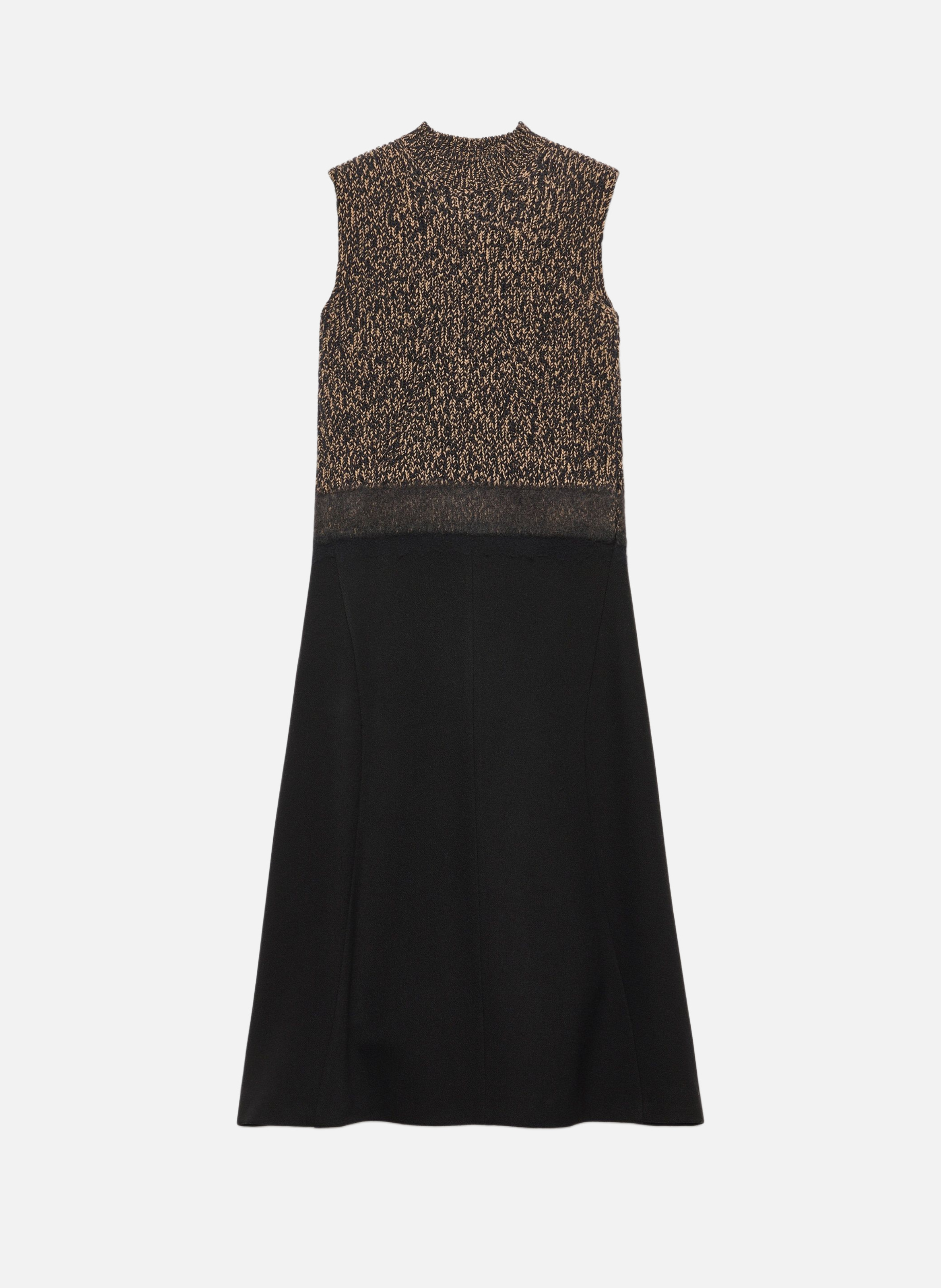 Robe en laine shetland et cachemire PRADA Noir