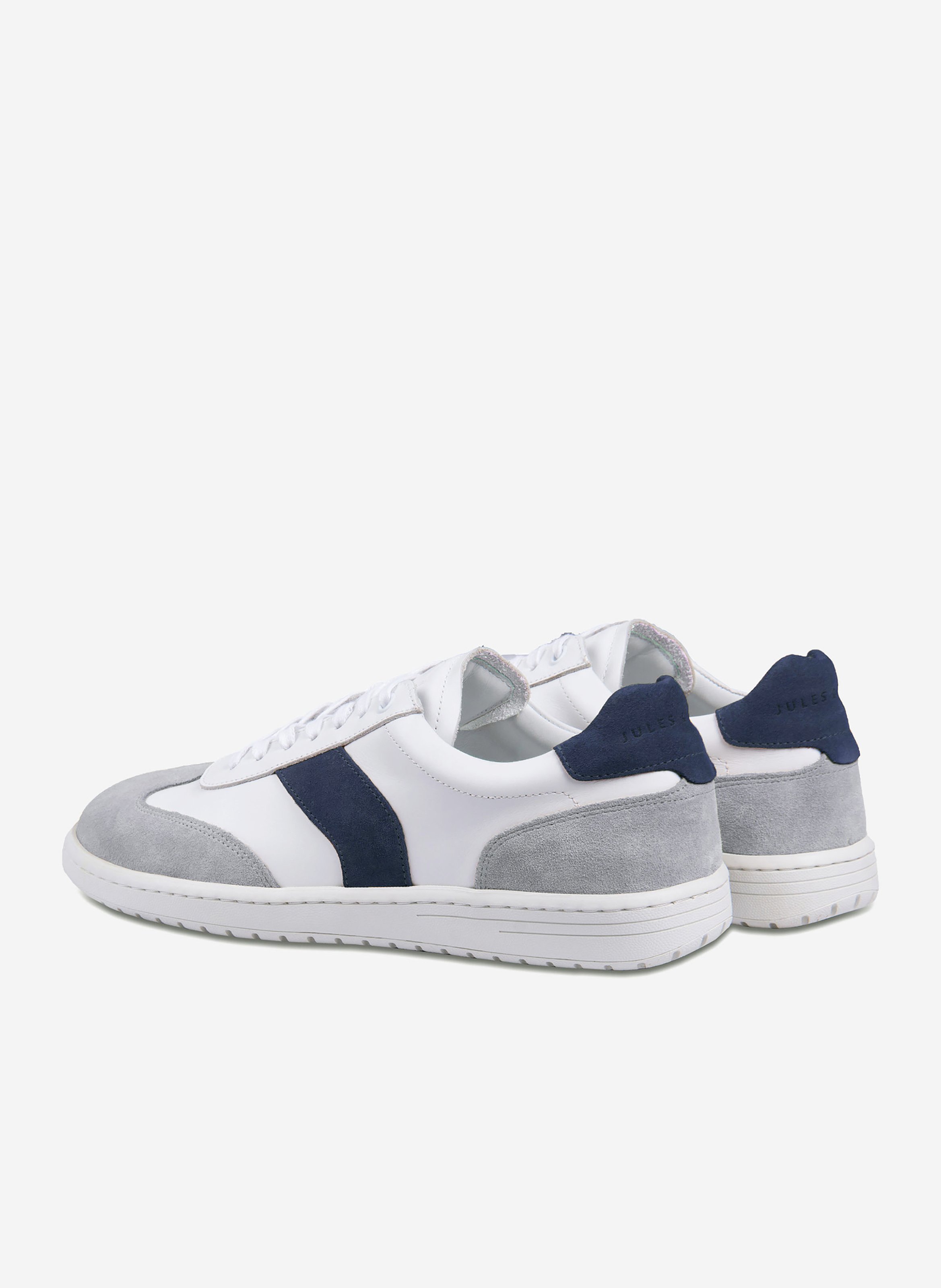 Tennis lucas cuir lisse JULES & JENN Blanc