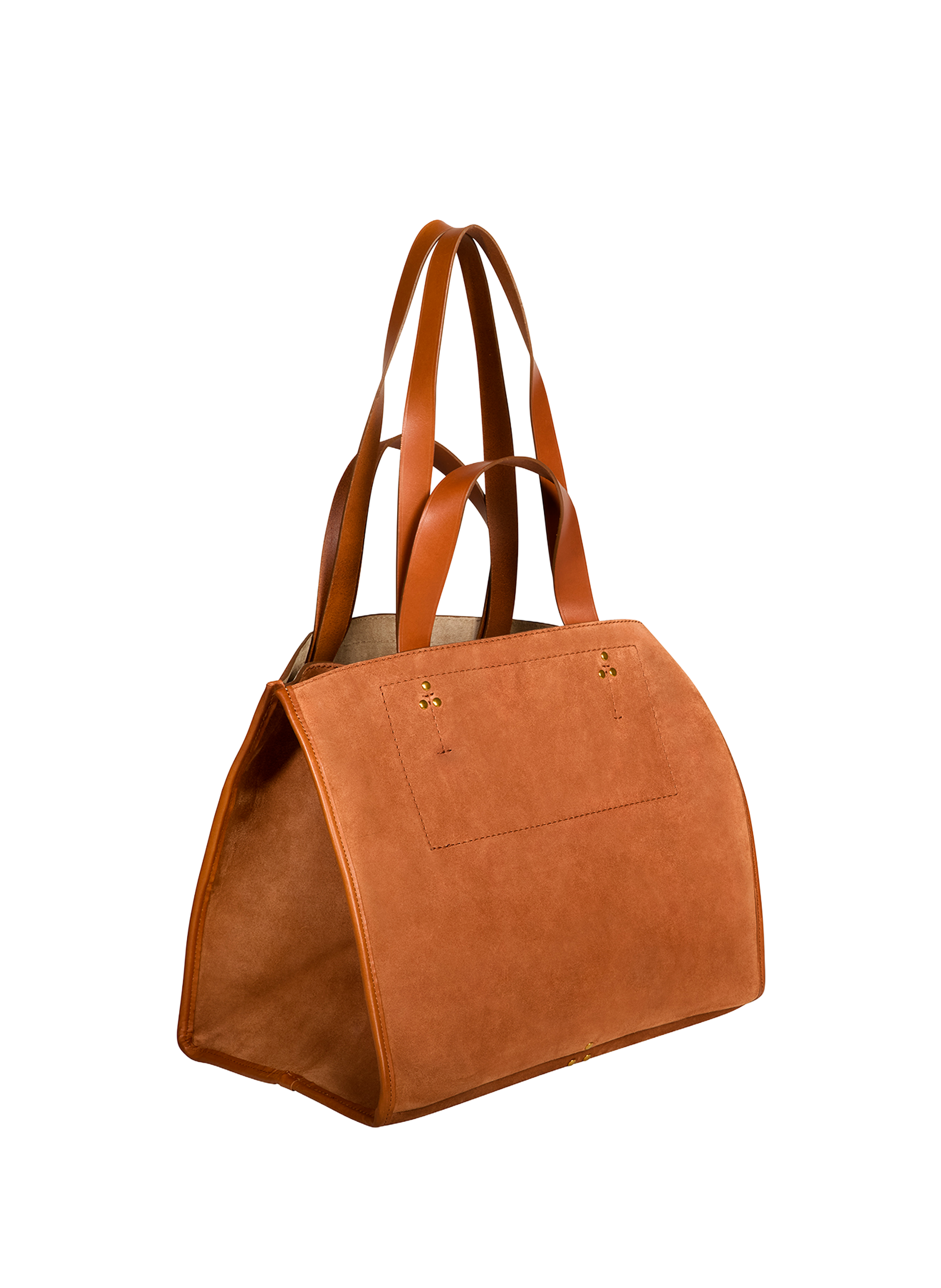 Sac cabas Léon M en cuir suédé JÉRÔME DREYFUSS Marron