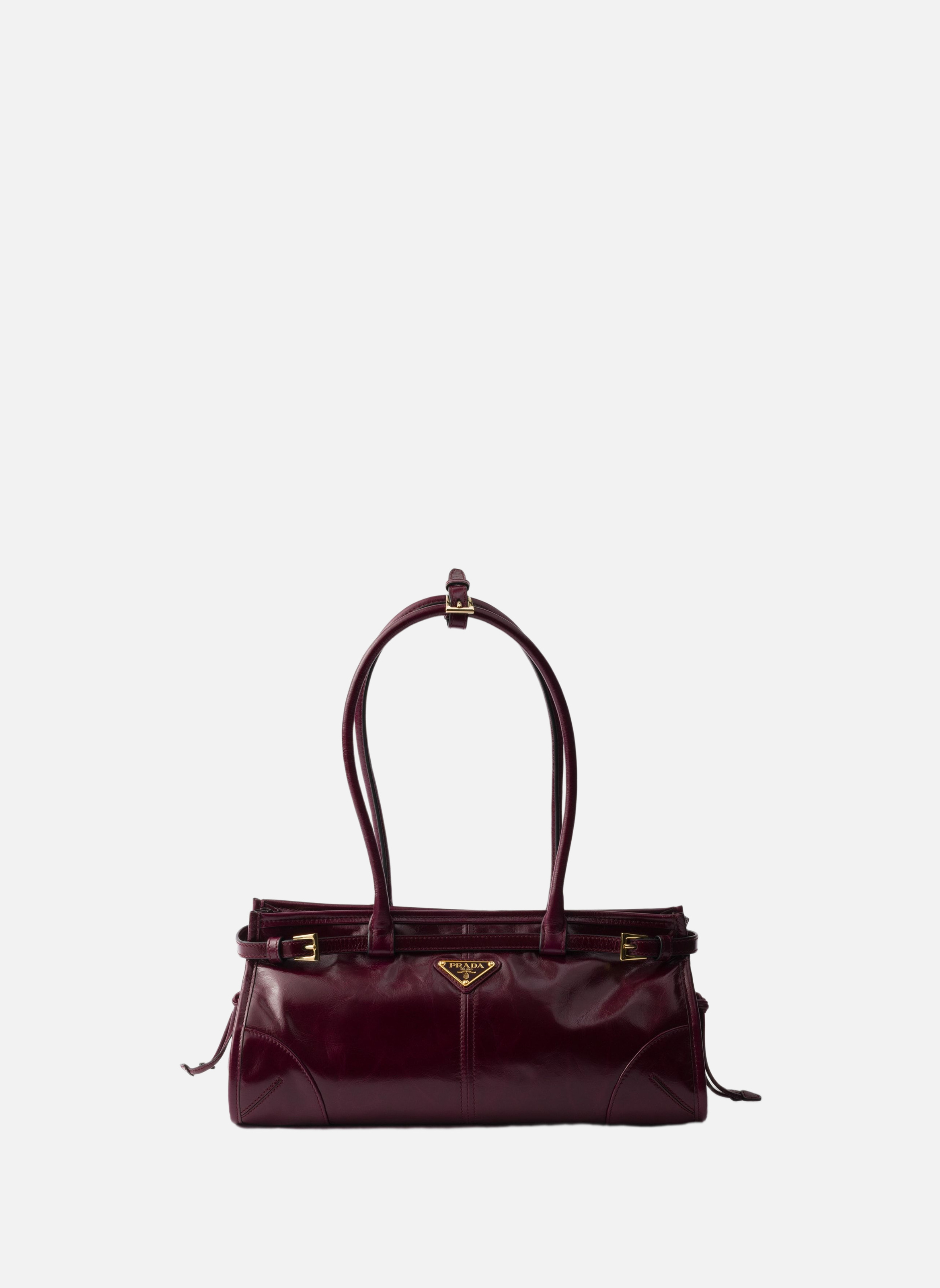 PRADA Sac à main prada bonnie en cuir Rouge