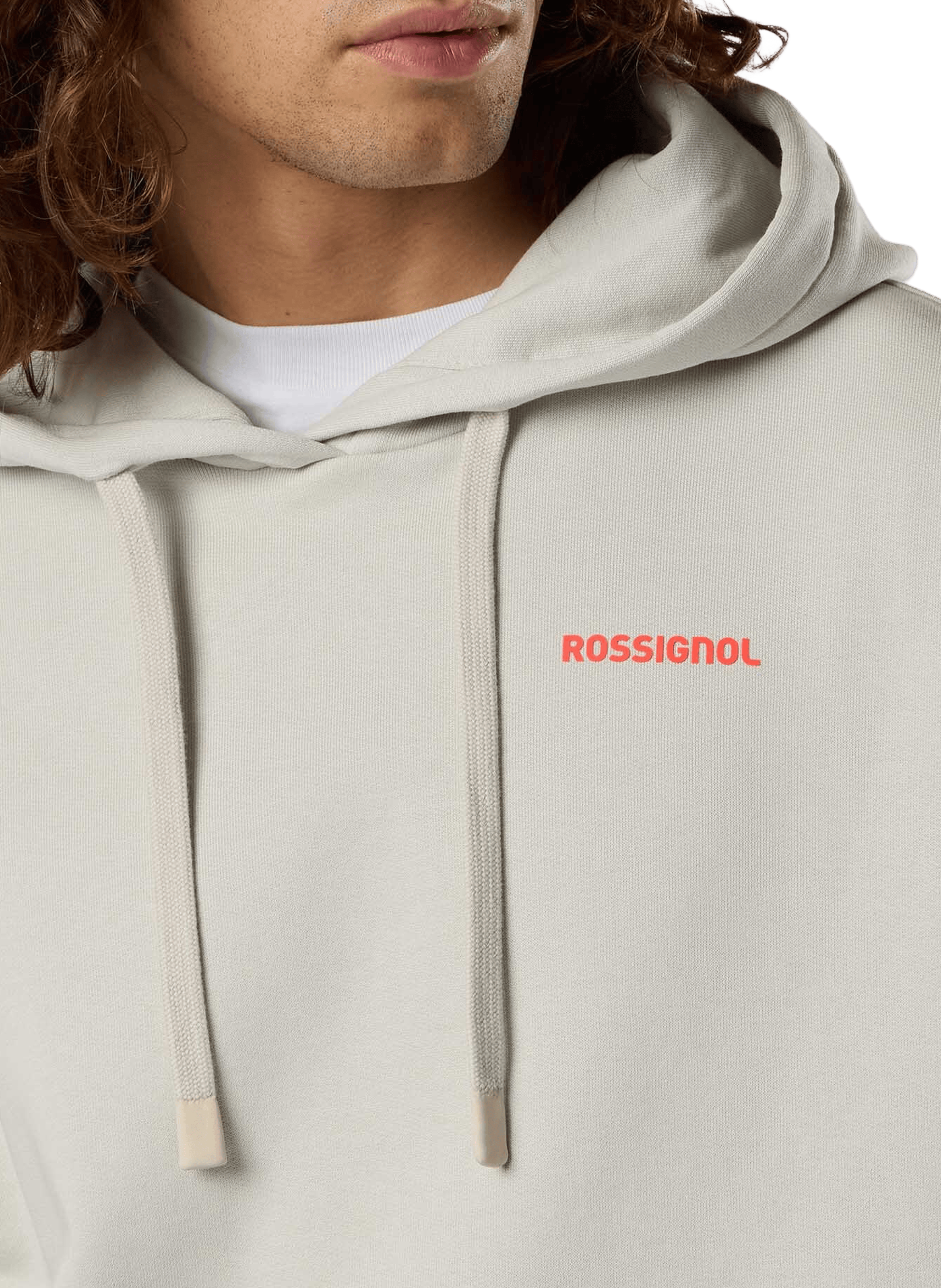 Sweat à capuche en coton ROSSIGNOL Gris