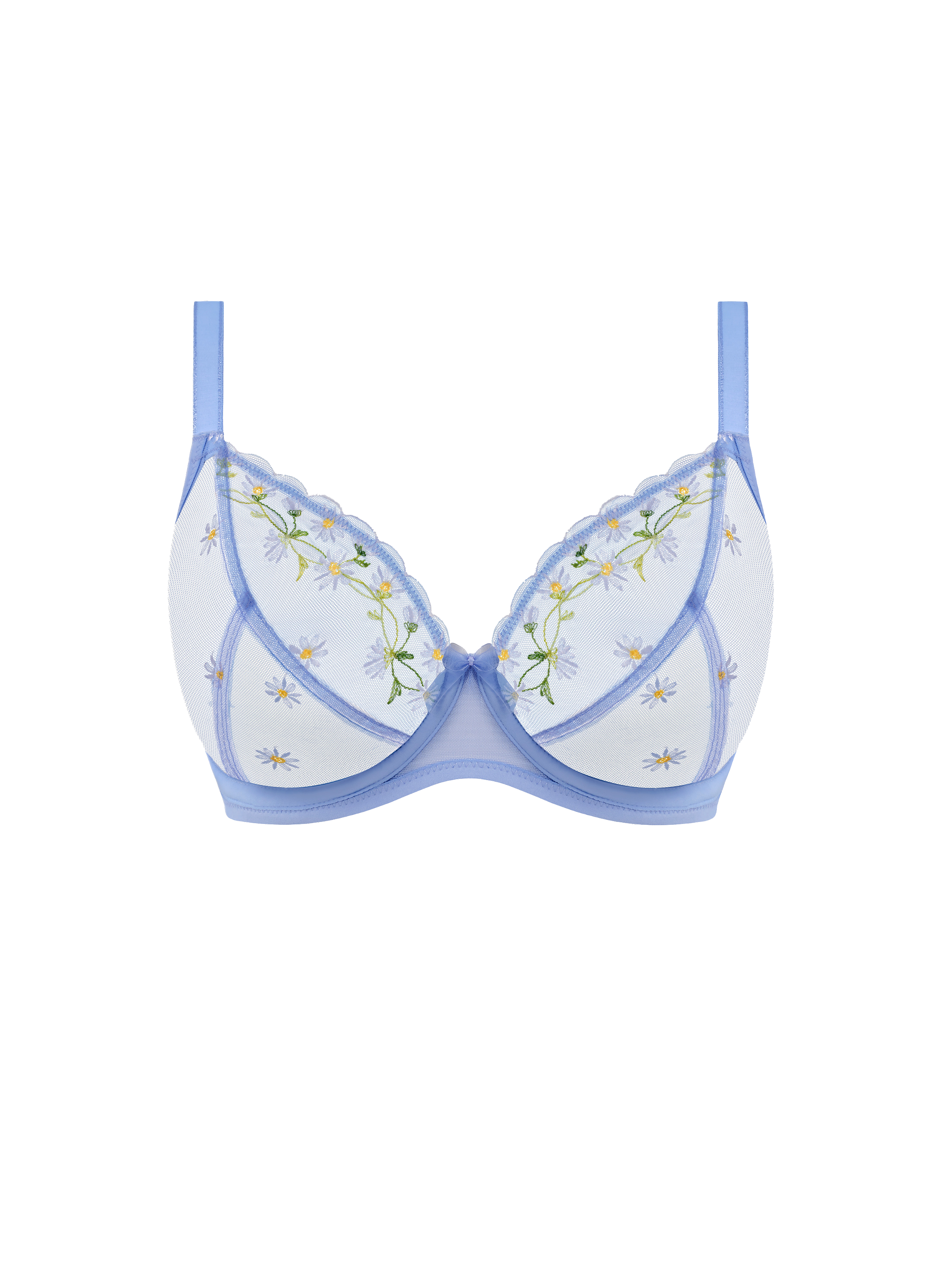 Tiefer Spitzen-BH FREYA Blau
