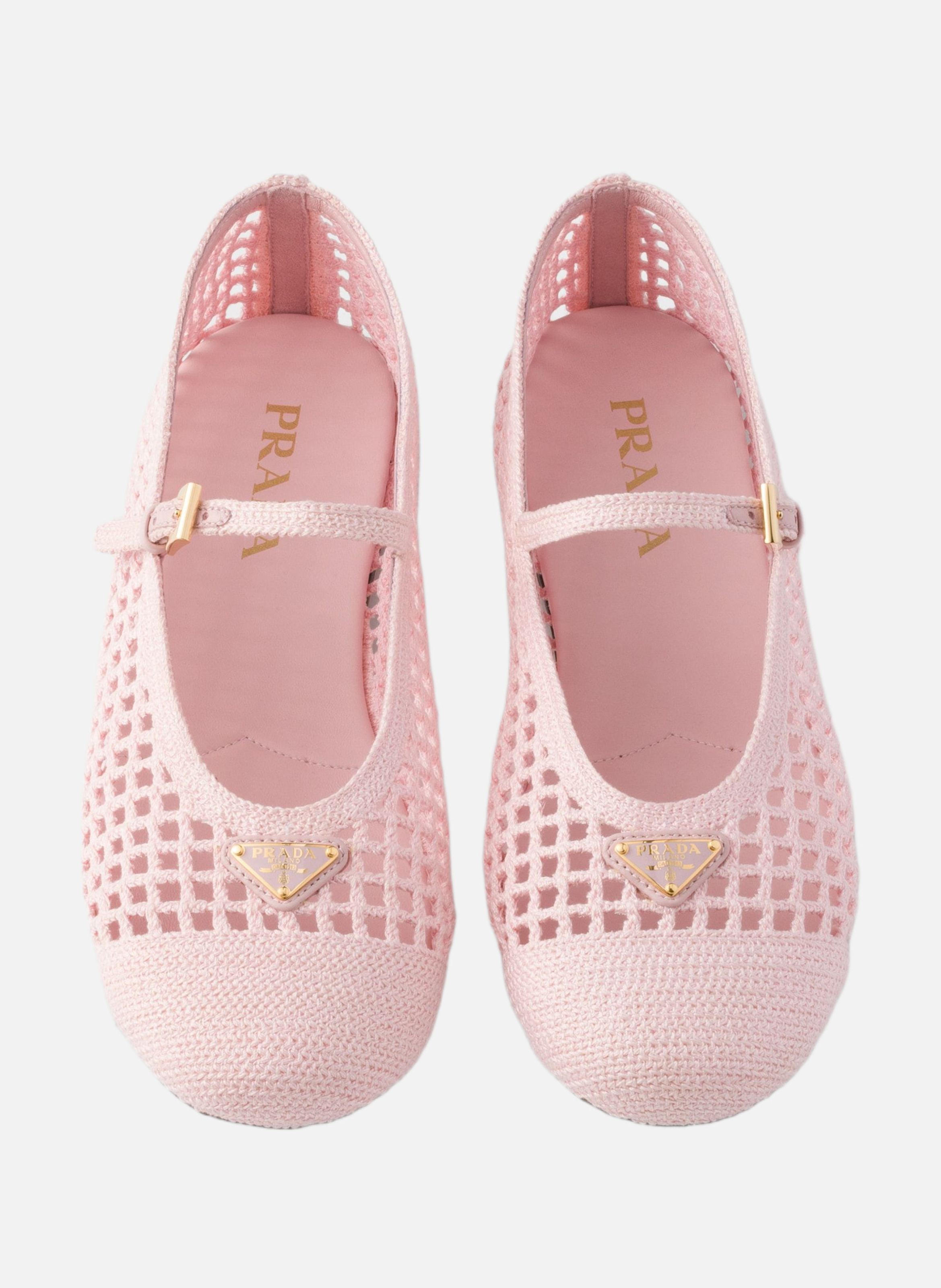 Ballerines en crochet PRADA Rose