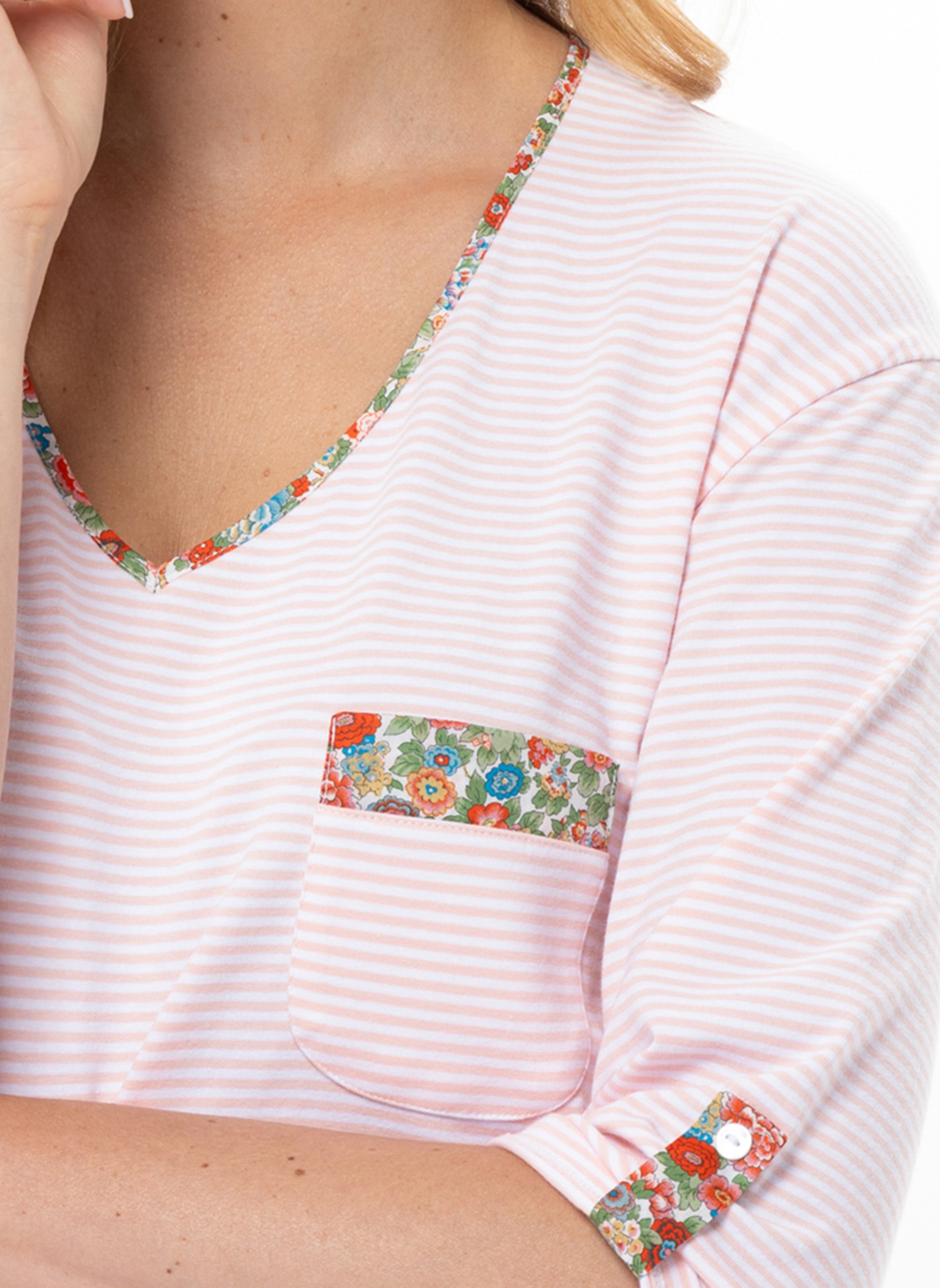 Chemise de nuit en coton garden 201 LE CHAT Multicolore