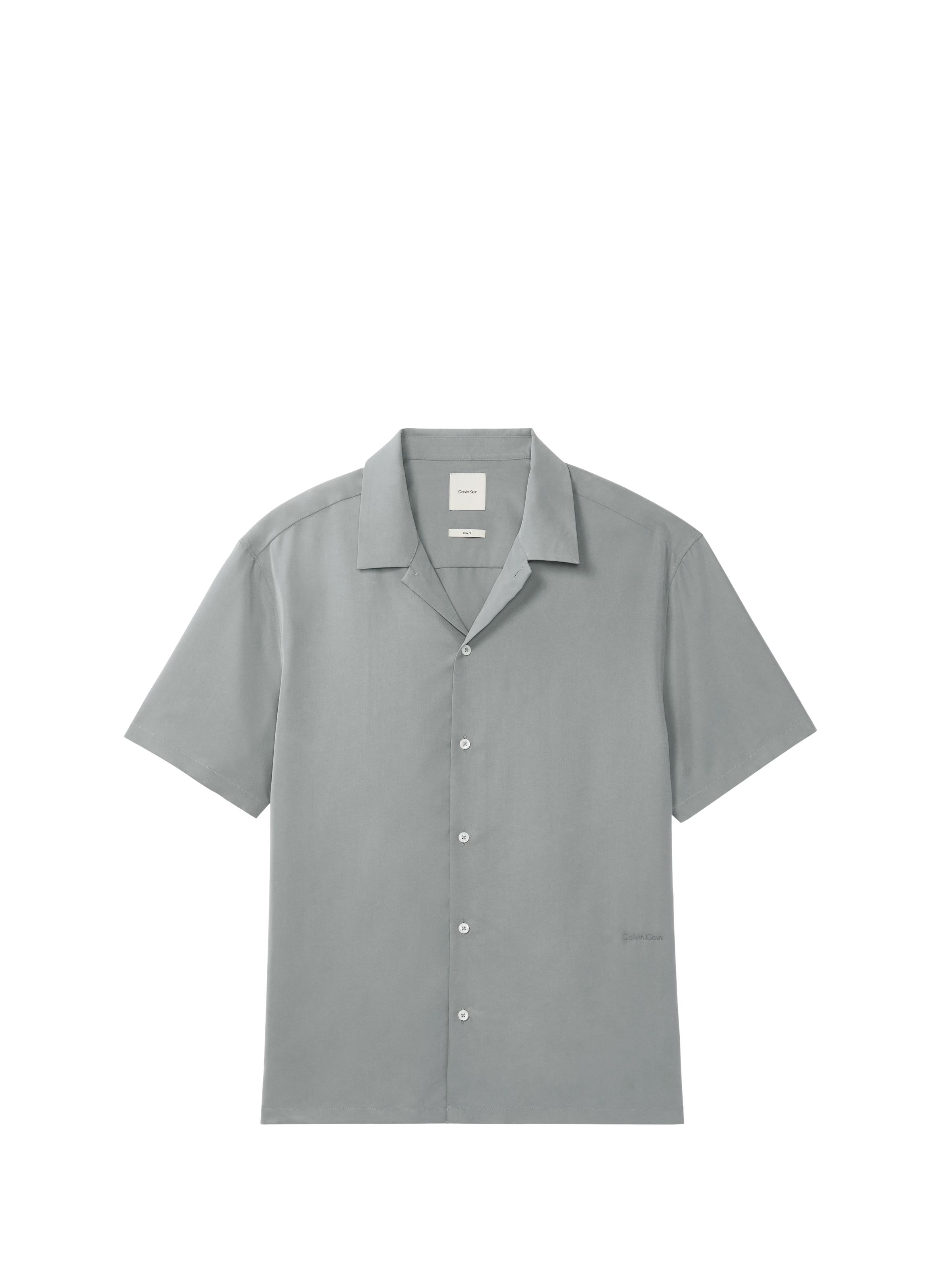 Chemise droite à manches courtes CALVIN KLEIN Bleu