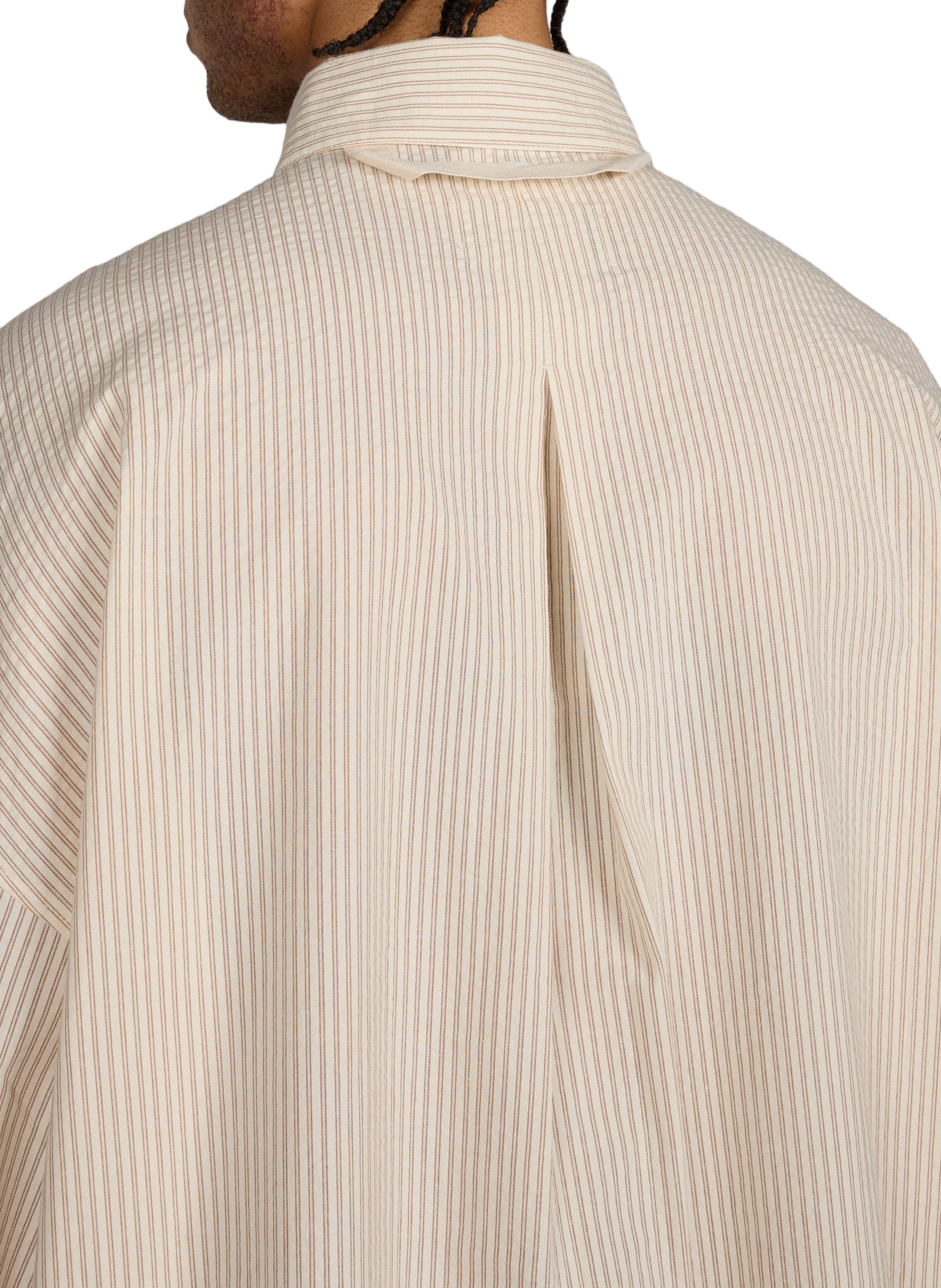 Camisa larga holgada a rayas MERELY MADE Beige