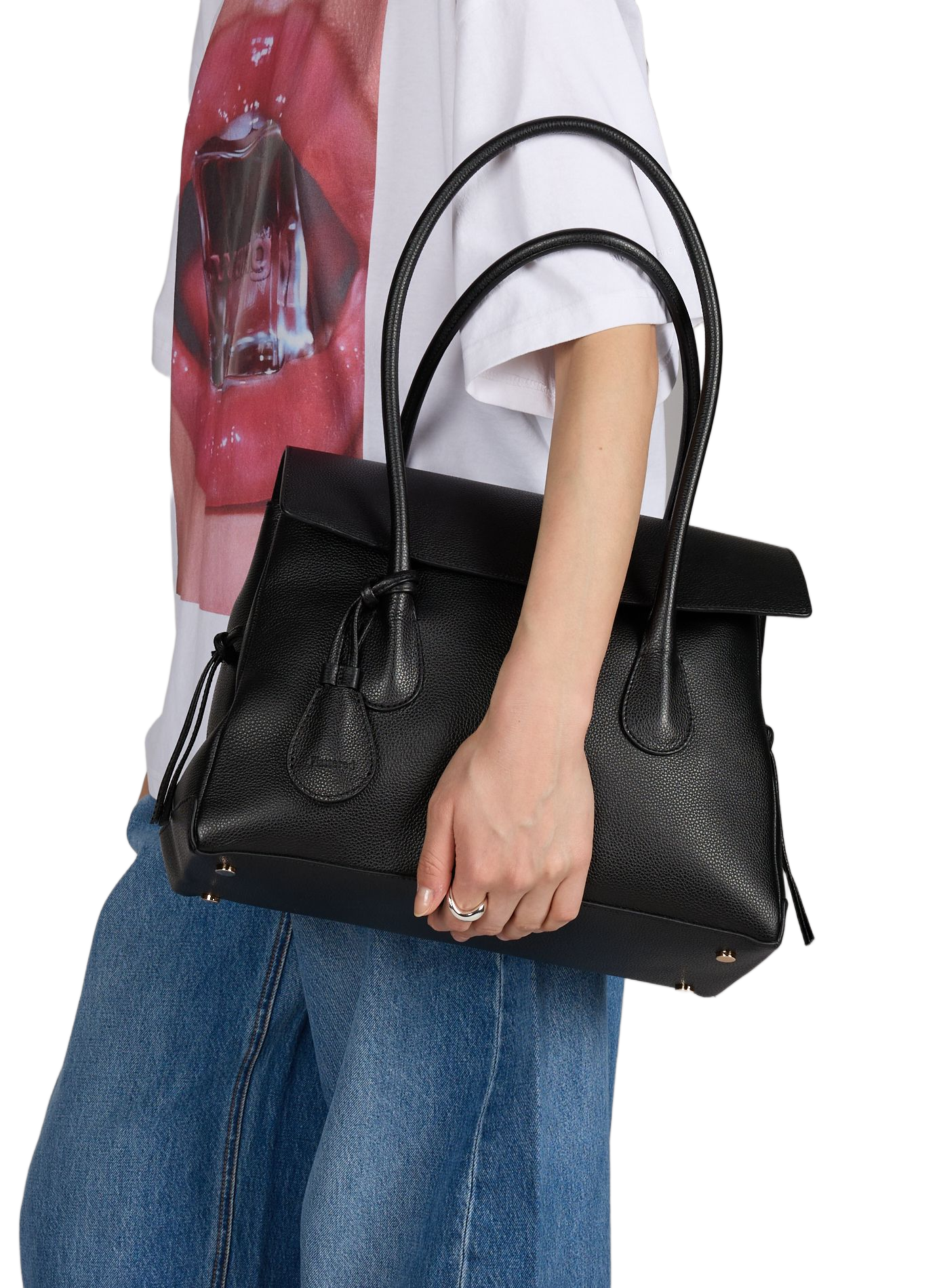 Sac Lydia en cuir FLATTERED Noir