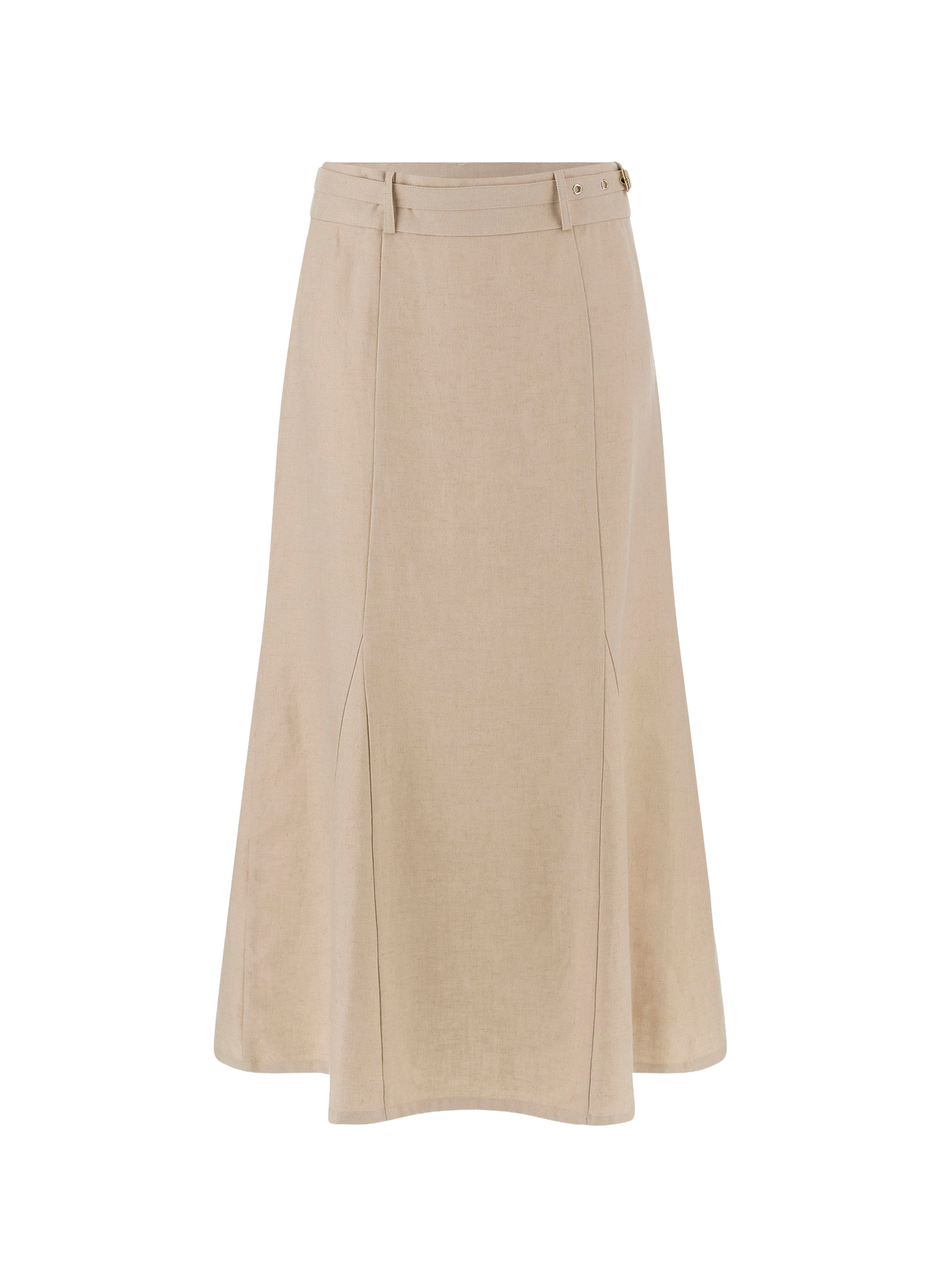 Ryan blended linen midi skirt GUESS Multicolour