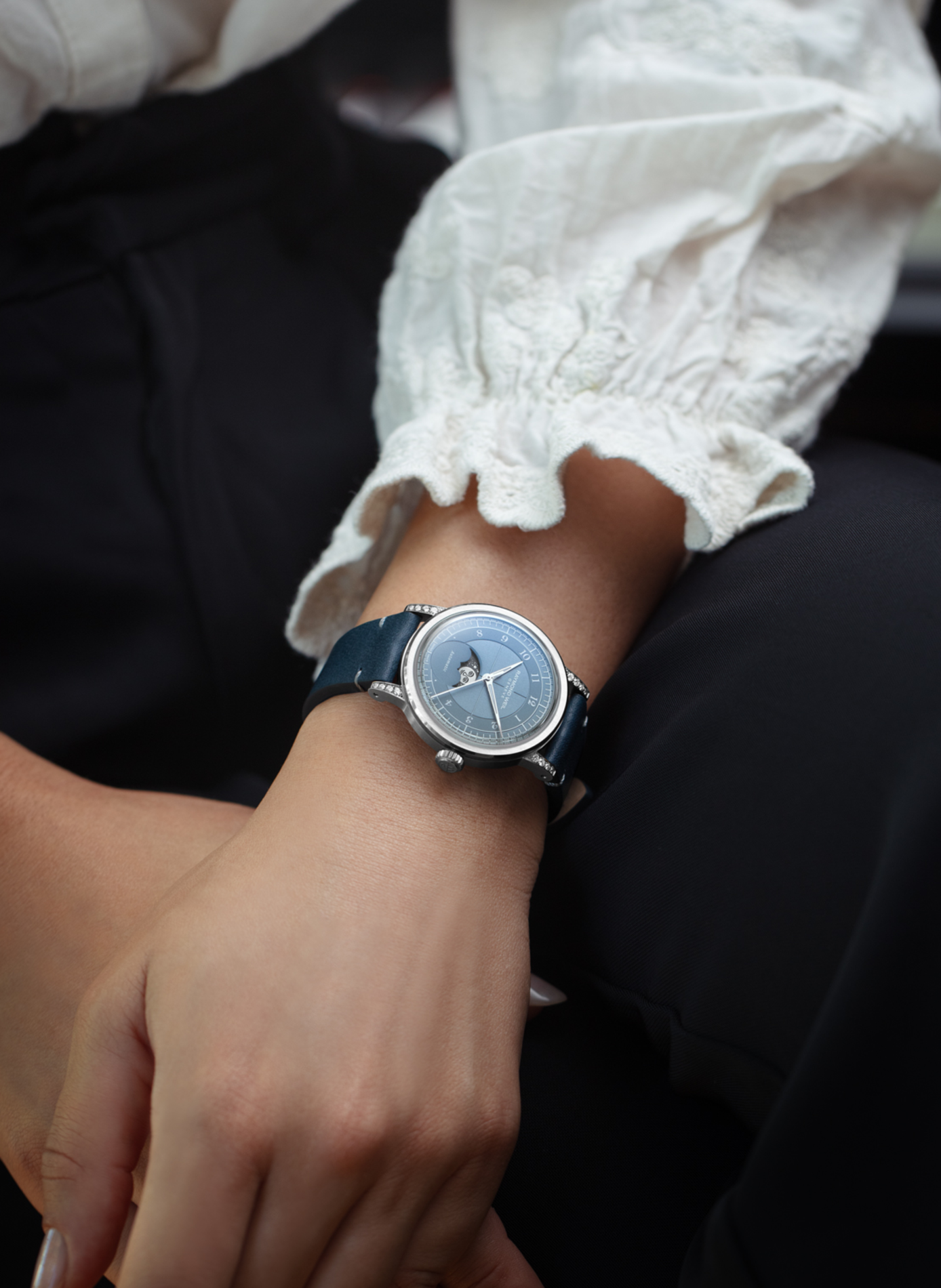 Montre automatique Millesime Central Seconds en cuir RAYMOND WEIL Bleu