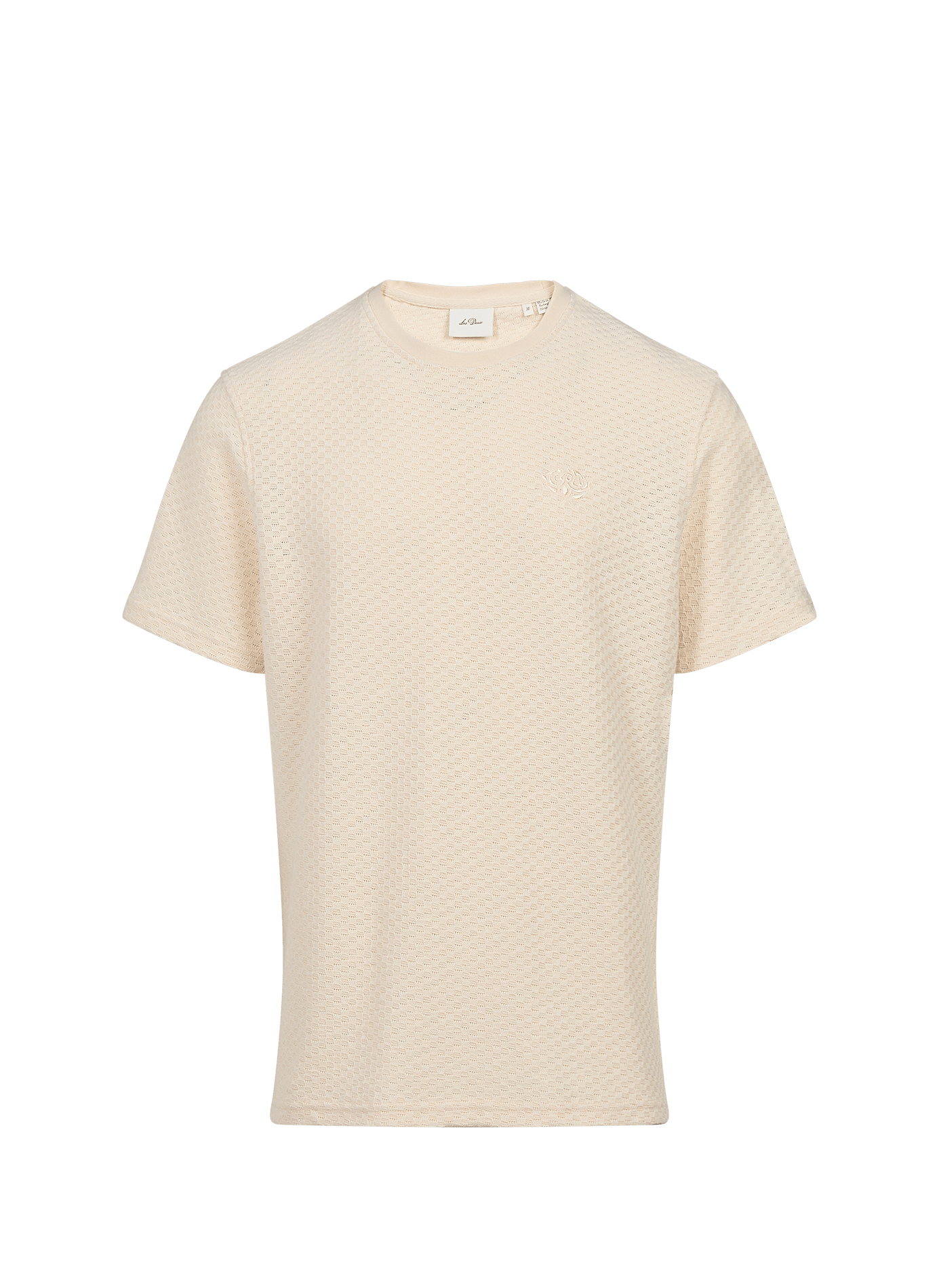 T-shirt texturé en coton mélangé LES DEUX Blanc