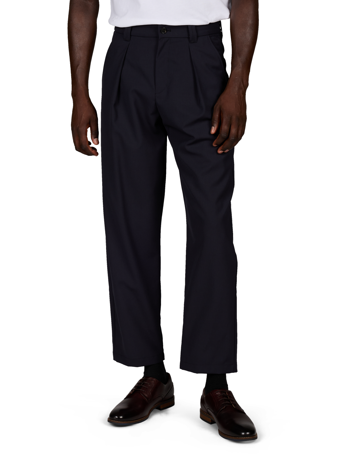 Rechte broek van gemengde wol A.P.C. Blauw