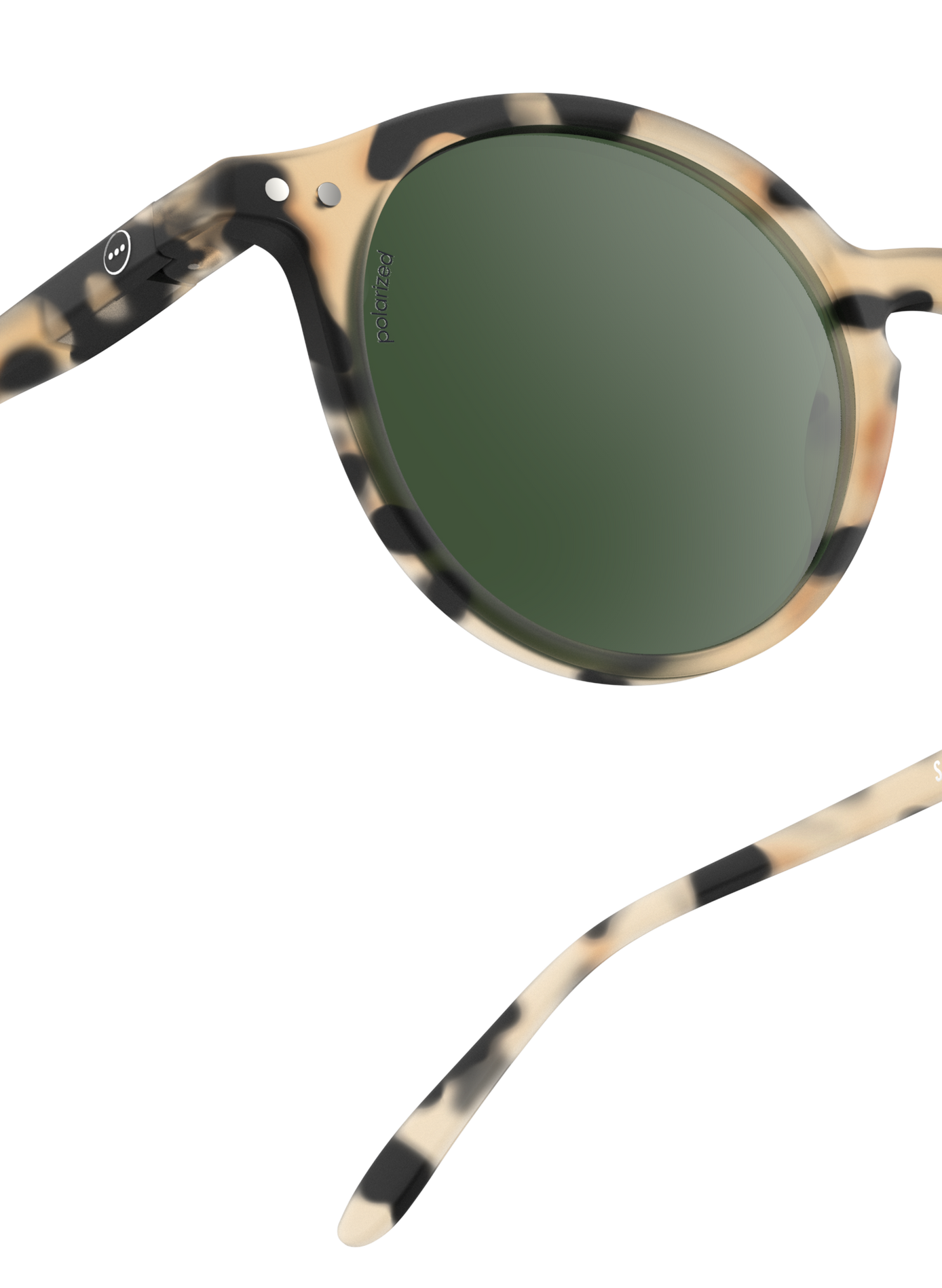 Round tie-dye sunglasses IZIPIZI Brown