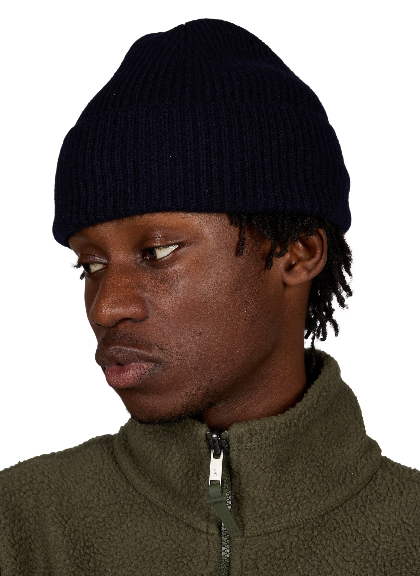 Wool and cashmere beanie VARSITY Blue