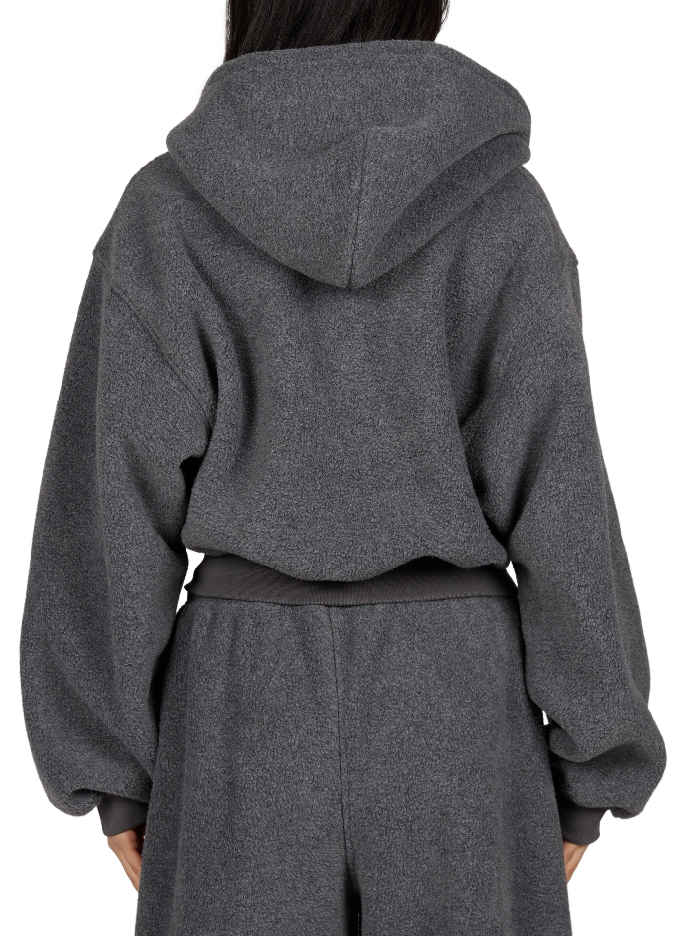 Oversized zip-up hoodie ALEXANDER WANG Grey