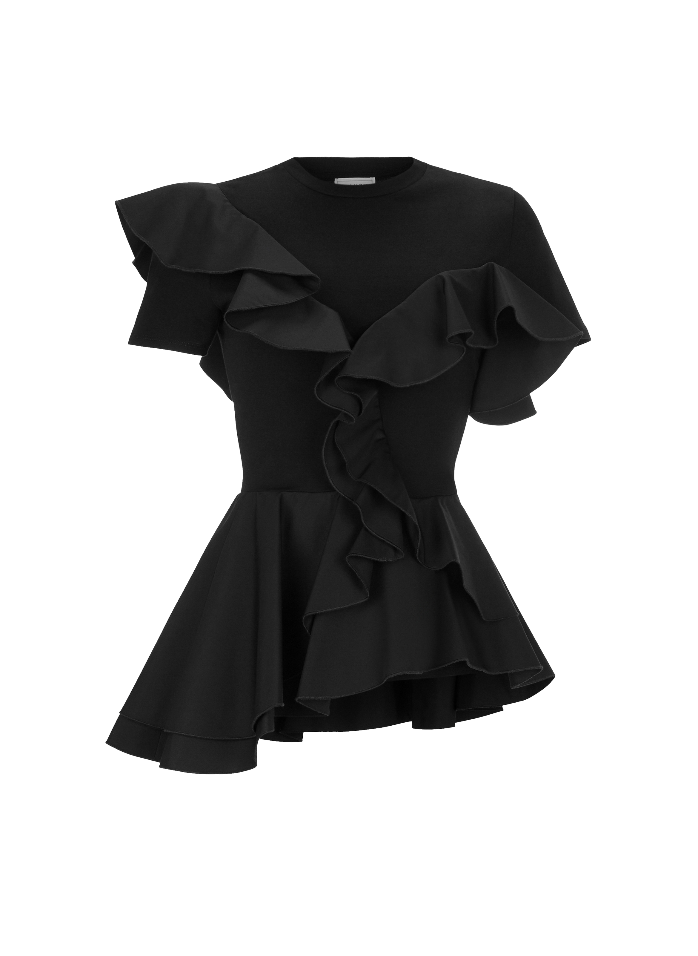 Top à volants en coton