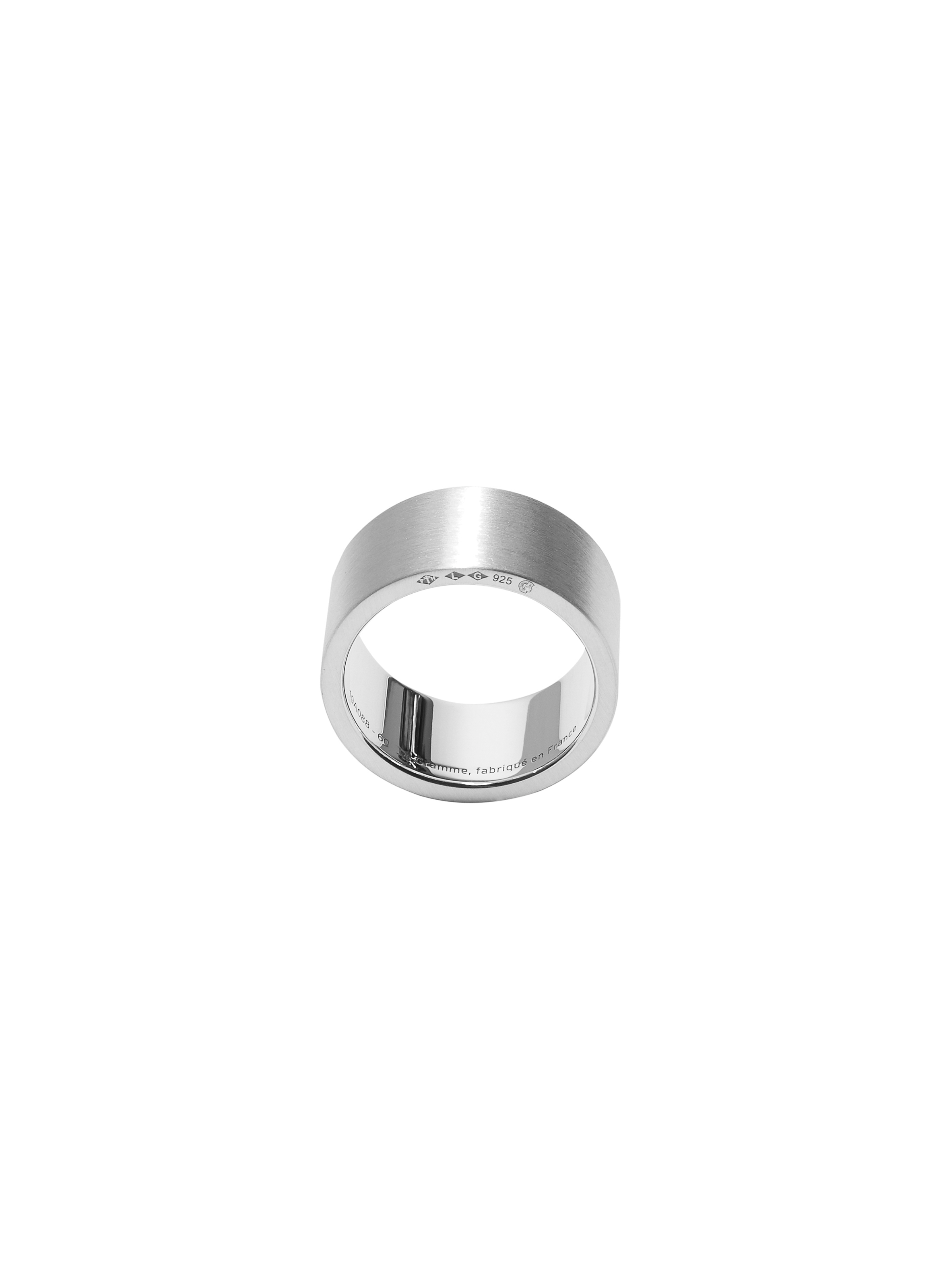 Bague 15g argent lisse brossé