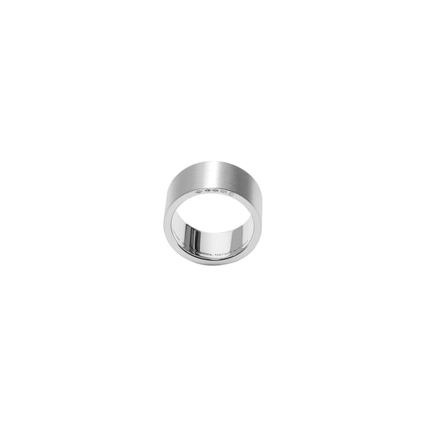 Bague 15g argent lisse brossé