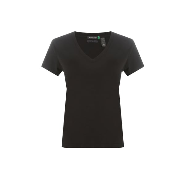 T-shirt col V en coton