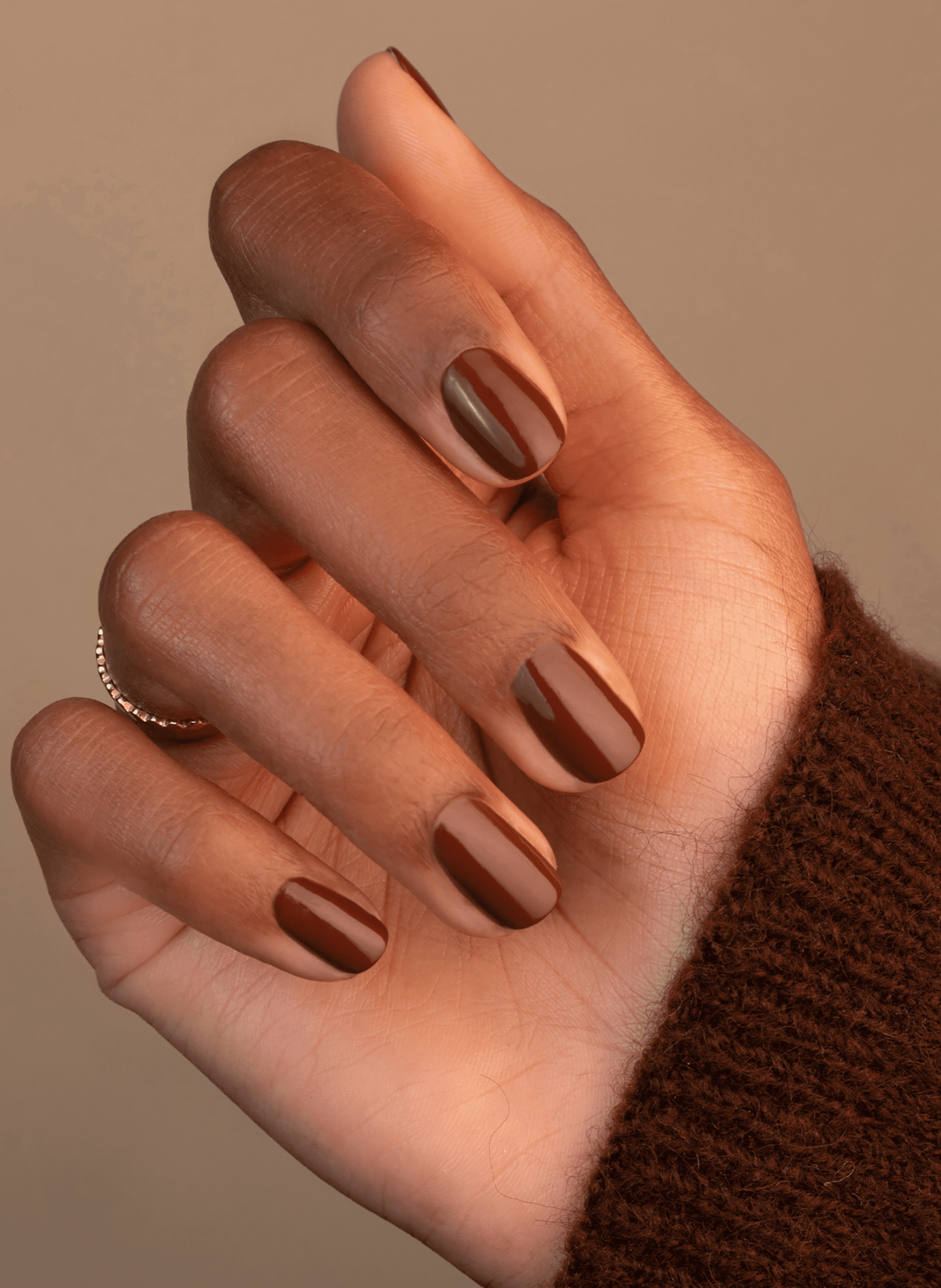 Green Flash Nail Polish MANUCURIST Chestnut