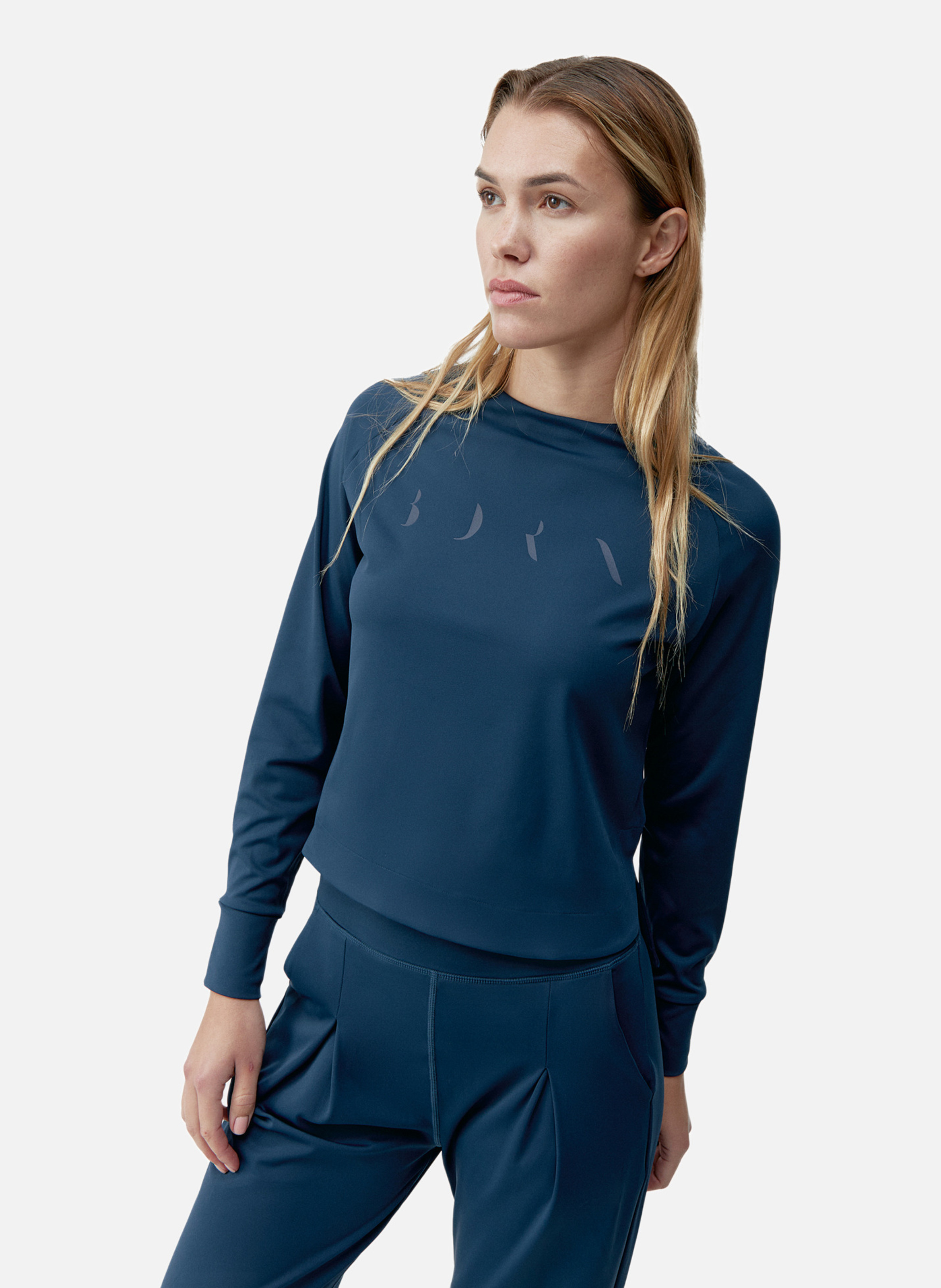 Sweat de sport sans capuche performance saga BORN LIVING YOGA Bleu