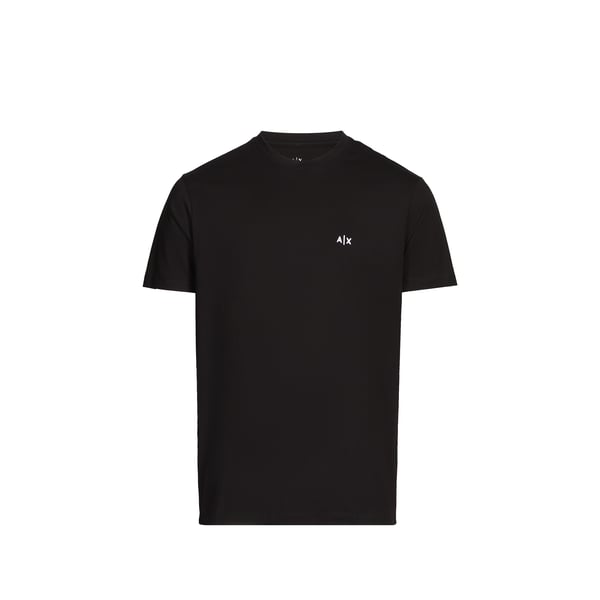 T-shirt droit col rond en coton Noir XL Male