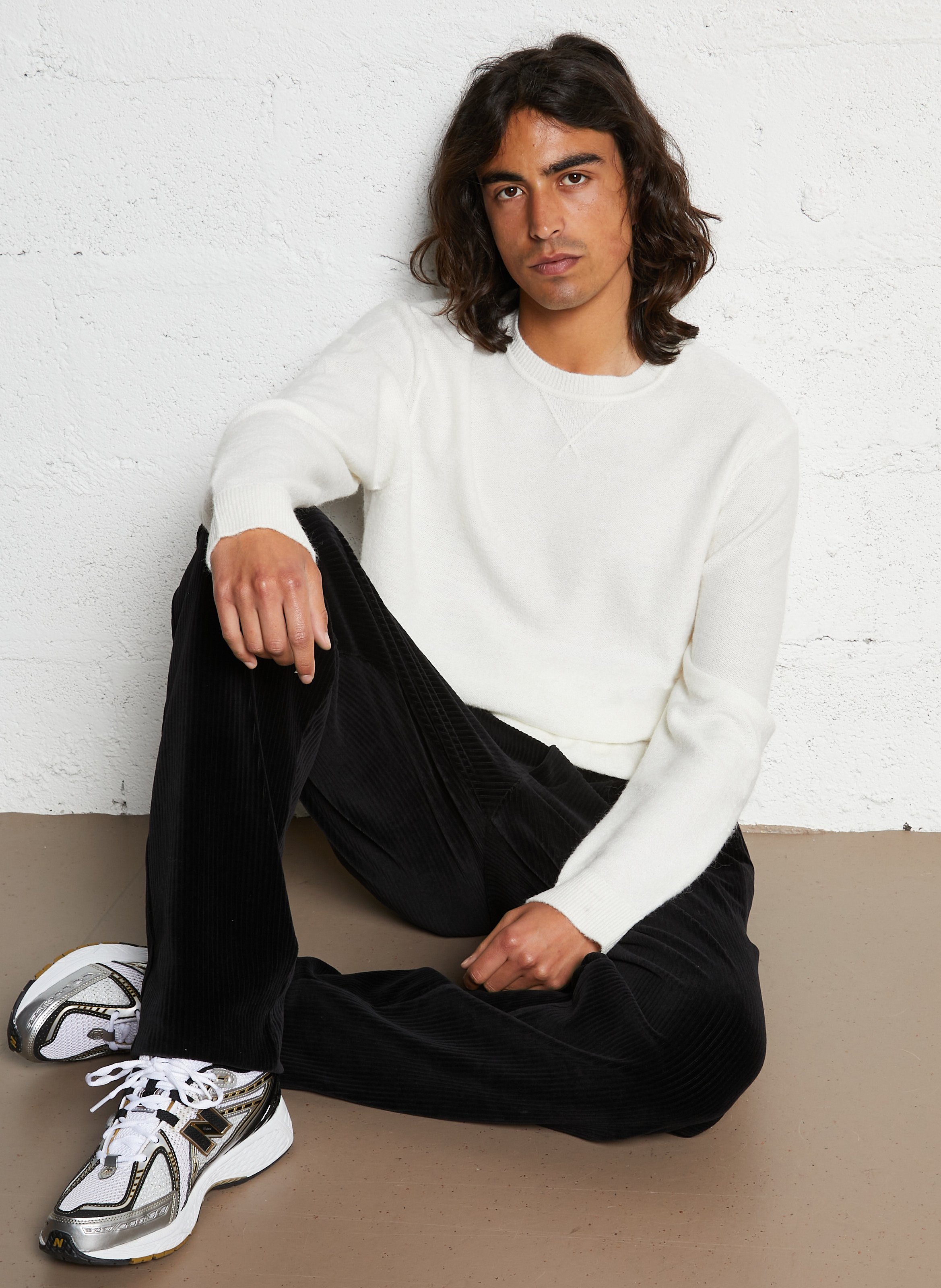 Pull droit col rond IKKS Blanc