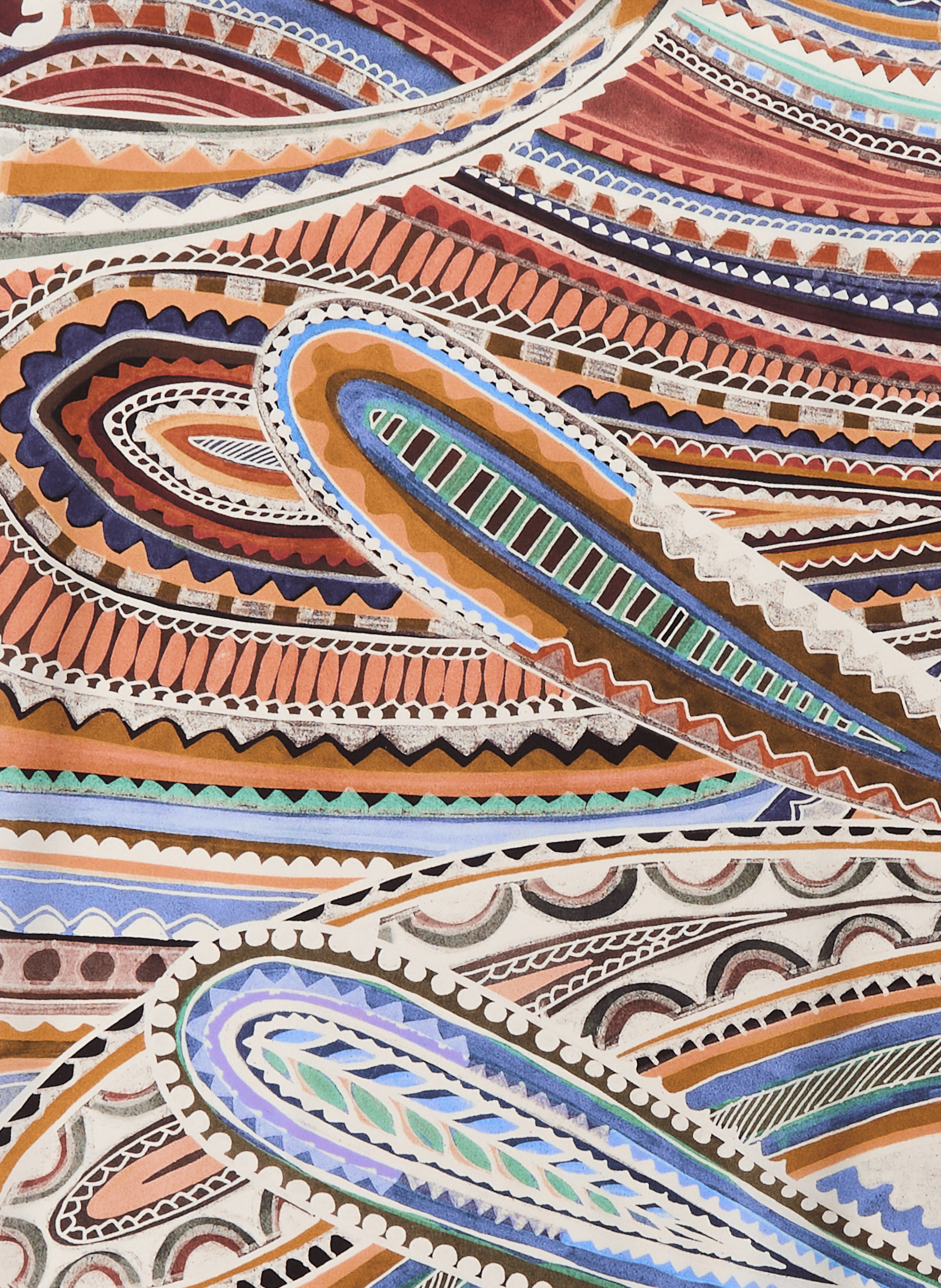 Printed silk scarf AU PRINTEMPS PARIS Multicolour