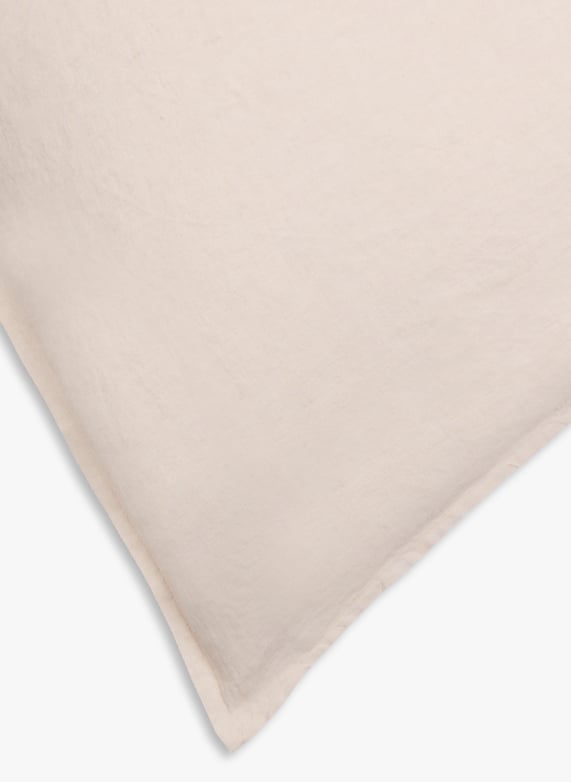 Taie d'oreiller en lin lavé | Beige by AU PRINTEMPS PARIS Taie d'oreiller en lin lavé Beige