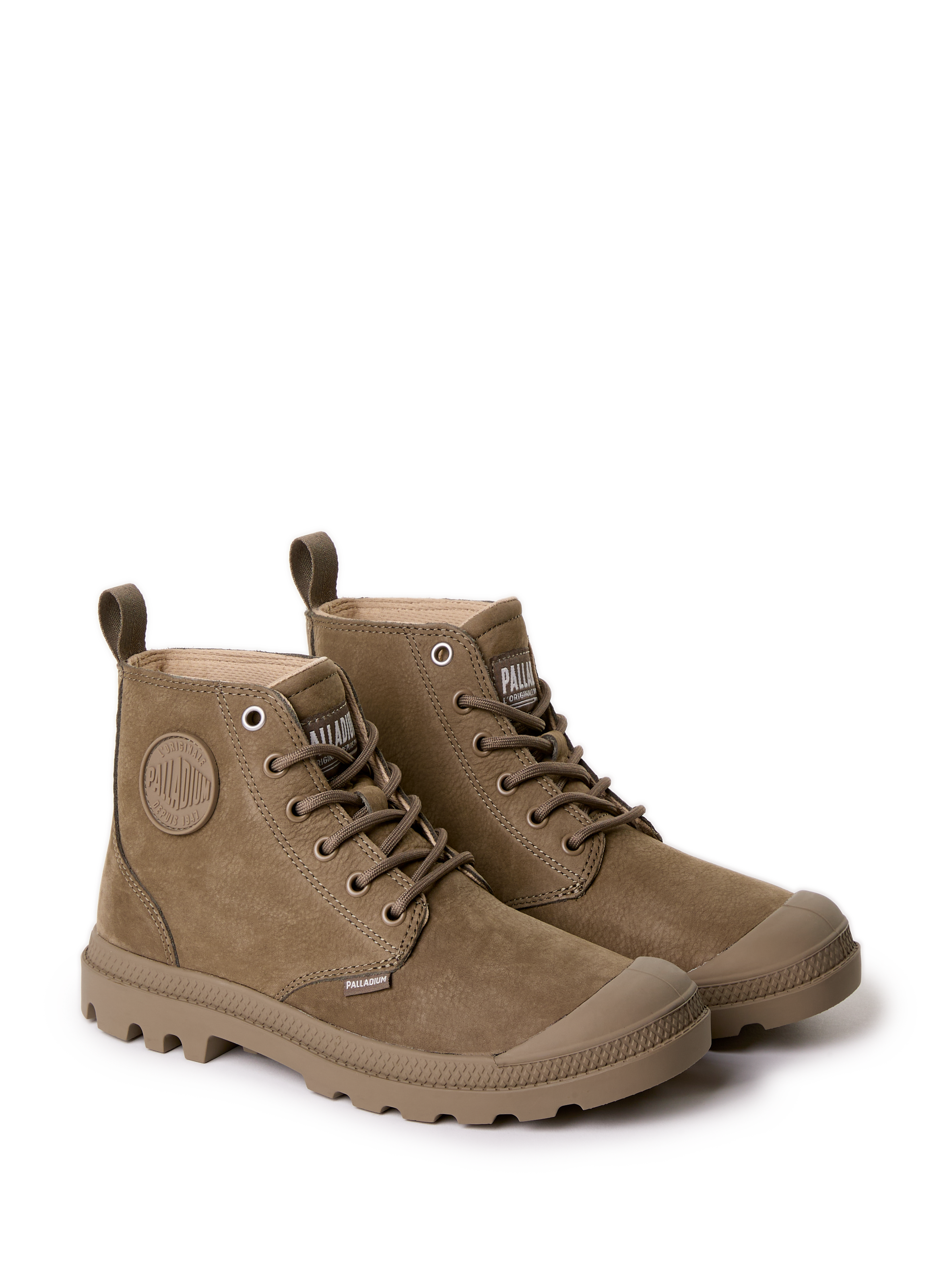 Suede ankle boots PALLADIUM Khaki