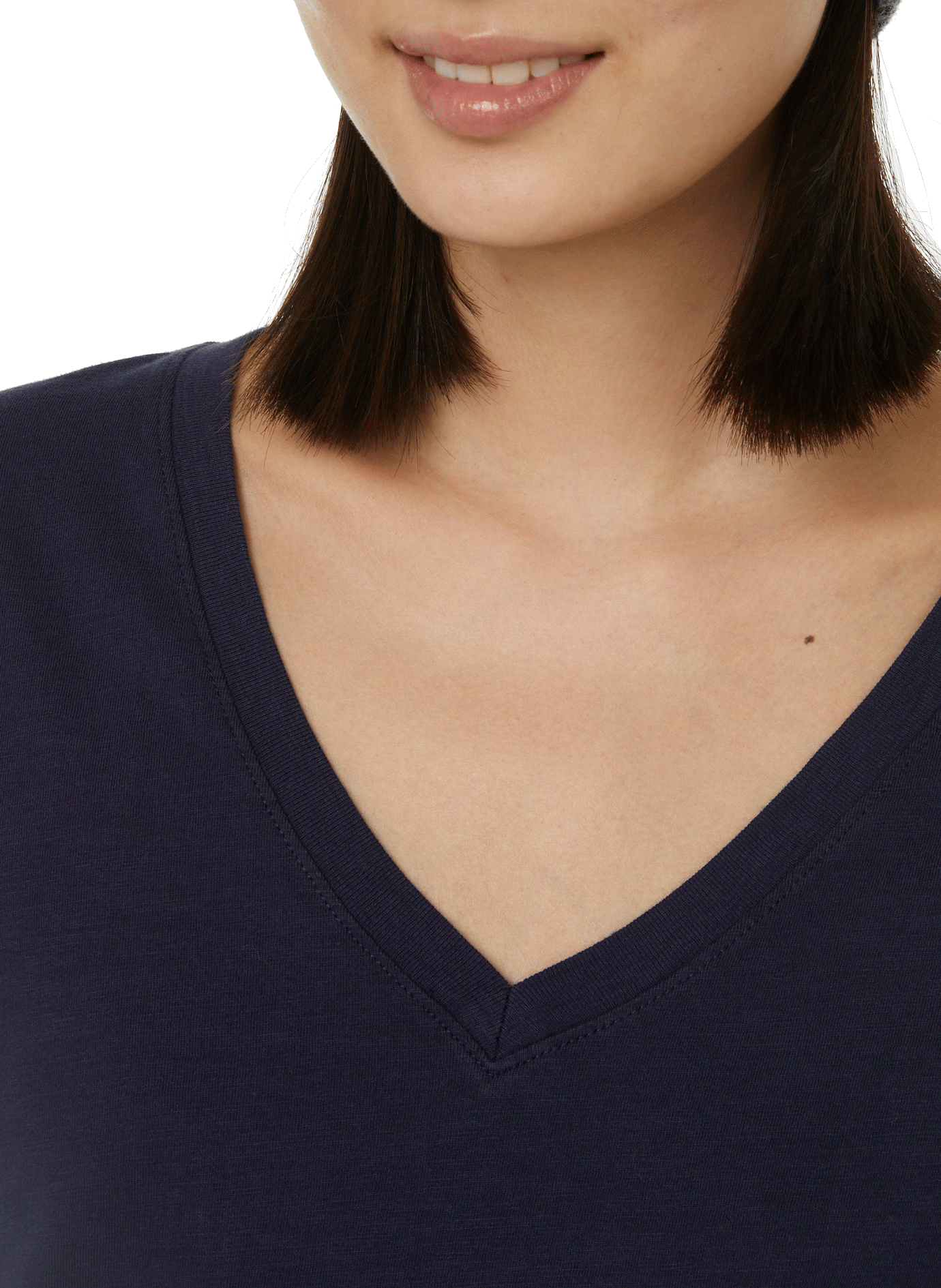 Cotton V-neck T-shirt DOCKERS Blue