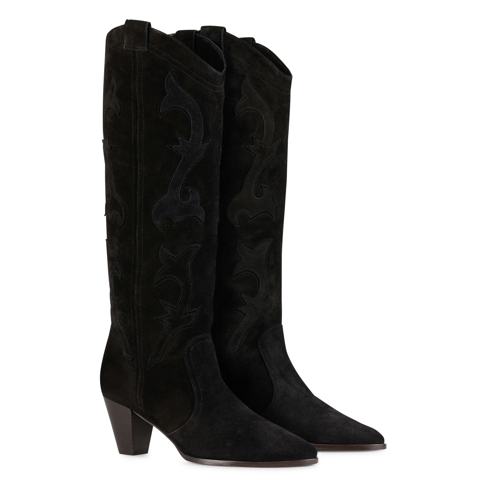 Bottes en cuir casey BA&SH Noir