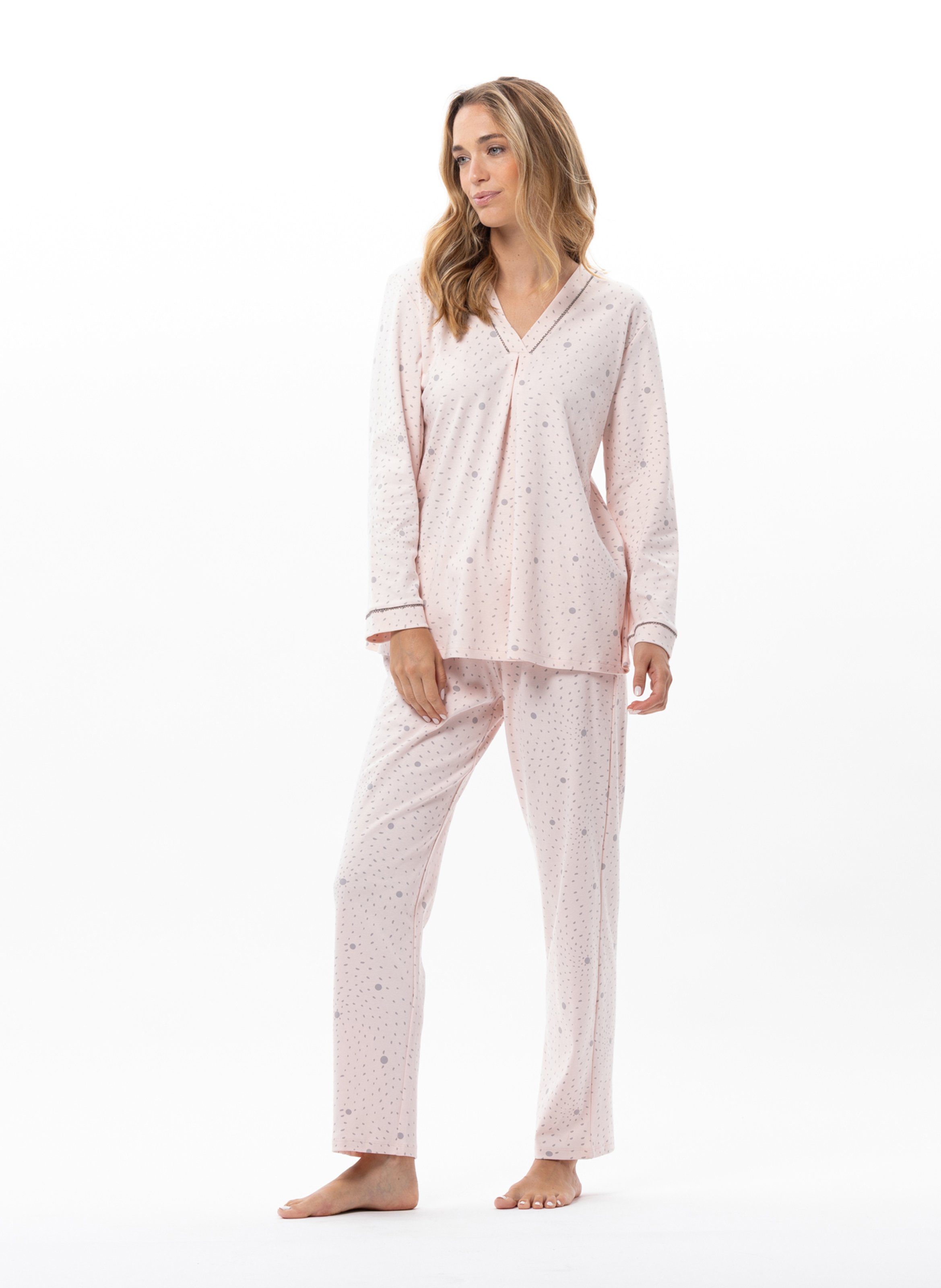 Chemise de nuit en coton cosy 101 LE CHAT Multicolore