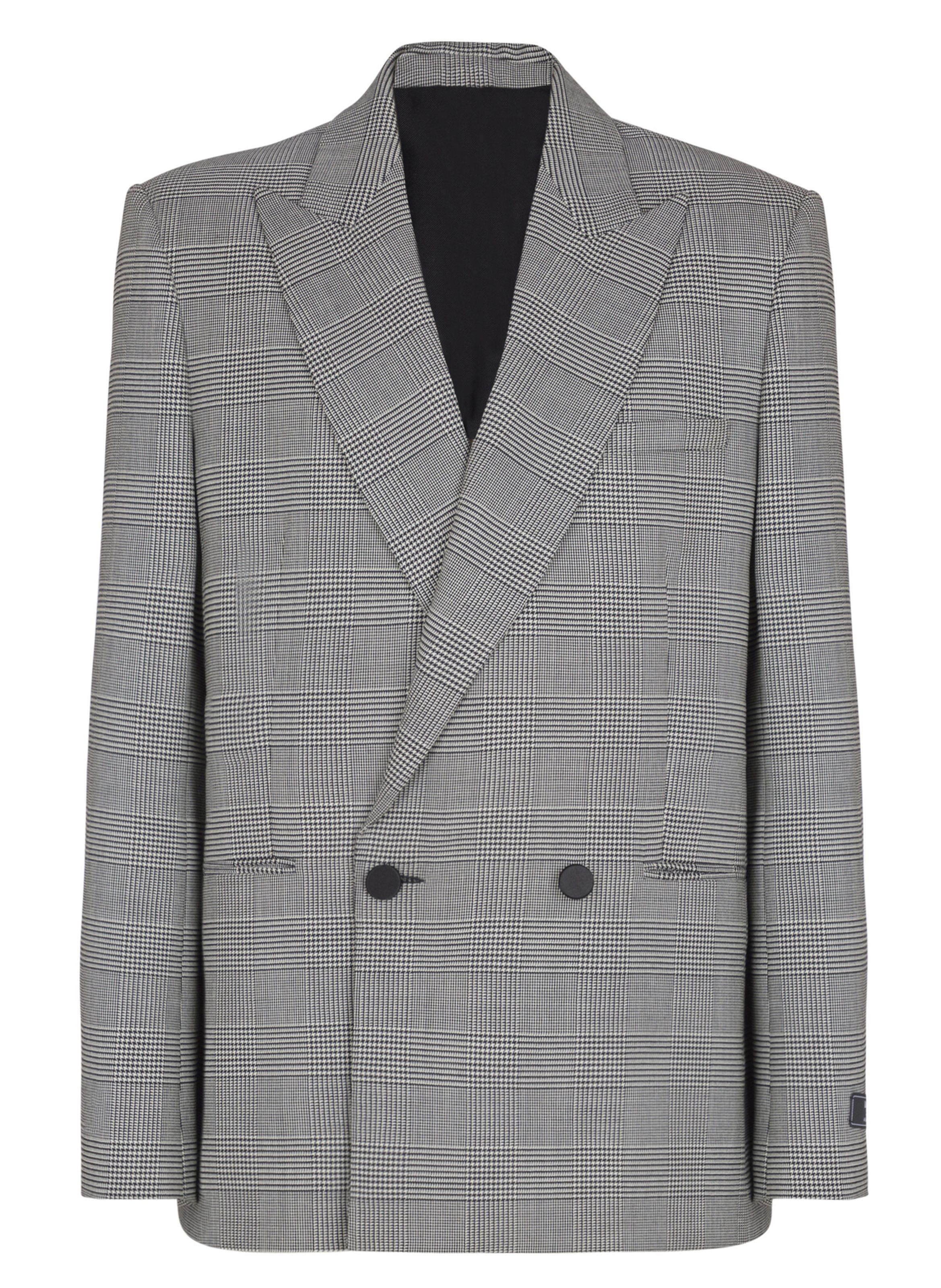 Blazer 2 boutons prince de galles BALMAIN Noir