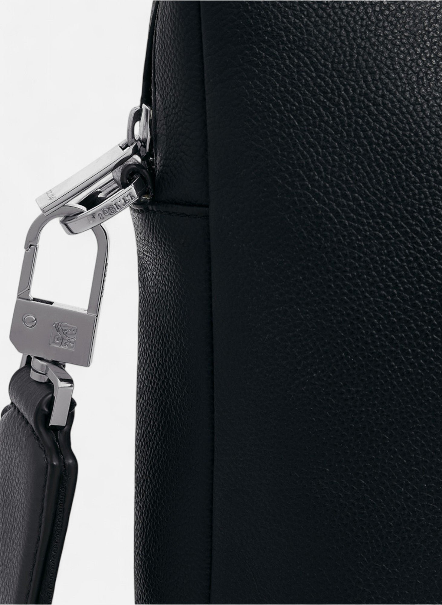 Porte documents 14" marceau en cuir grainé petit modèle LE TANNEUR Noir