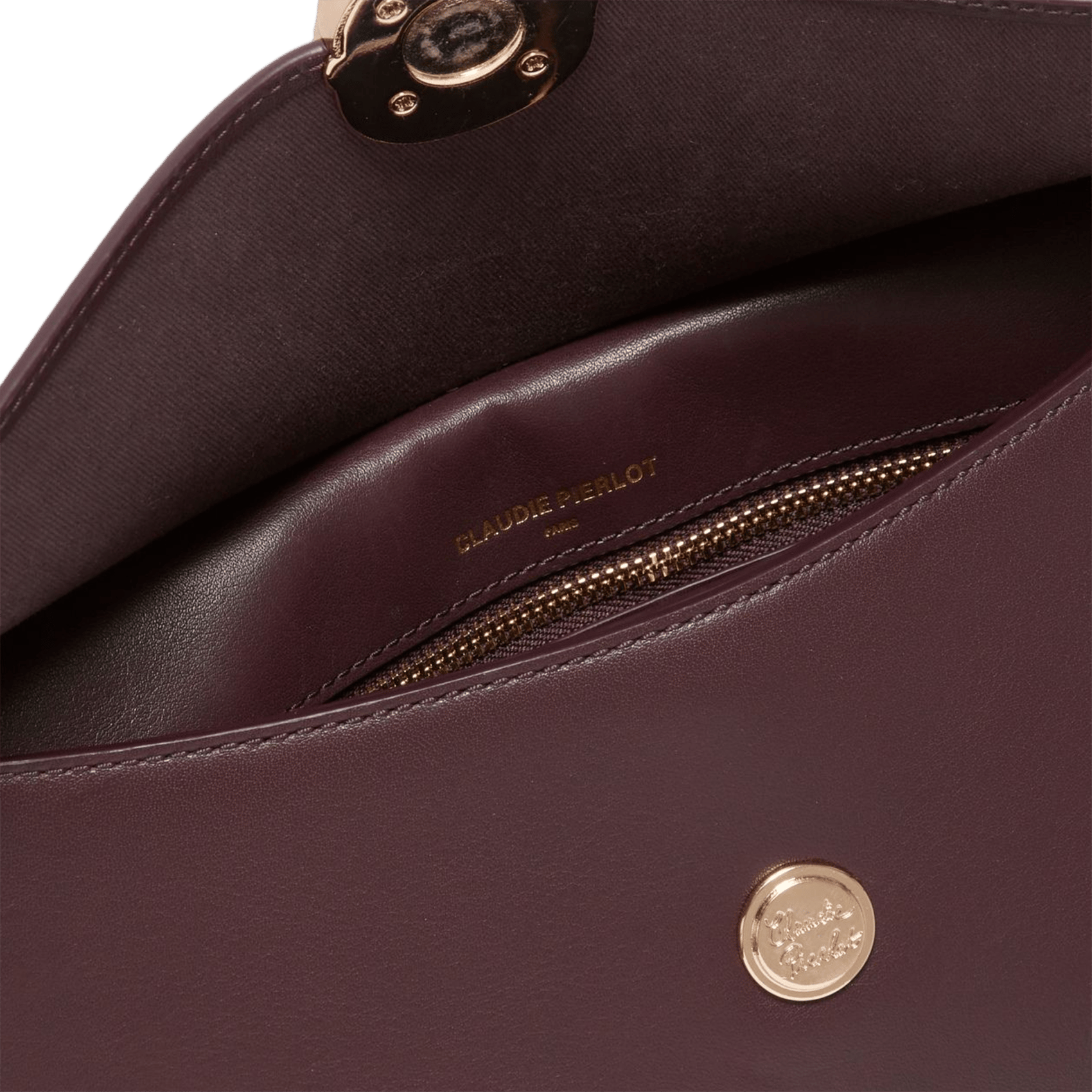 Sac bandoulière en cuir aloyse CLAUDIE PIERLOT Rouge