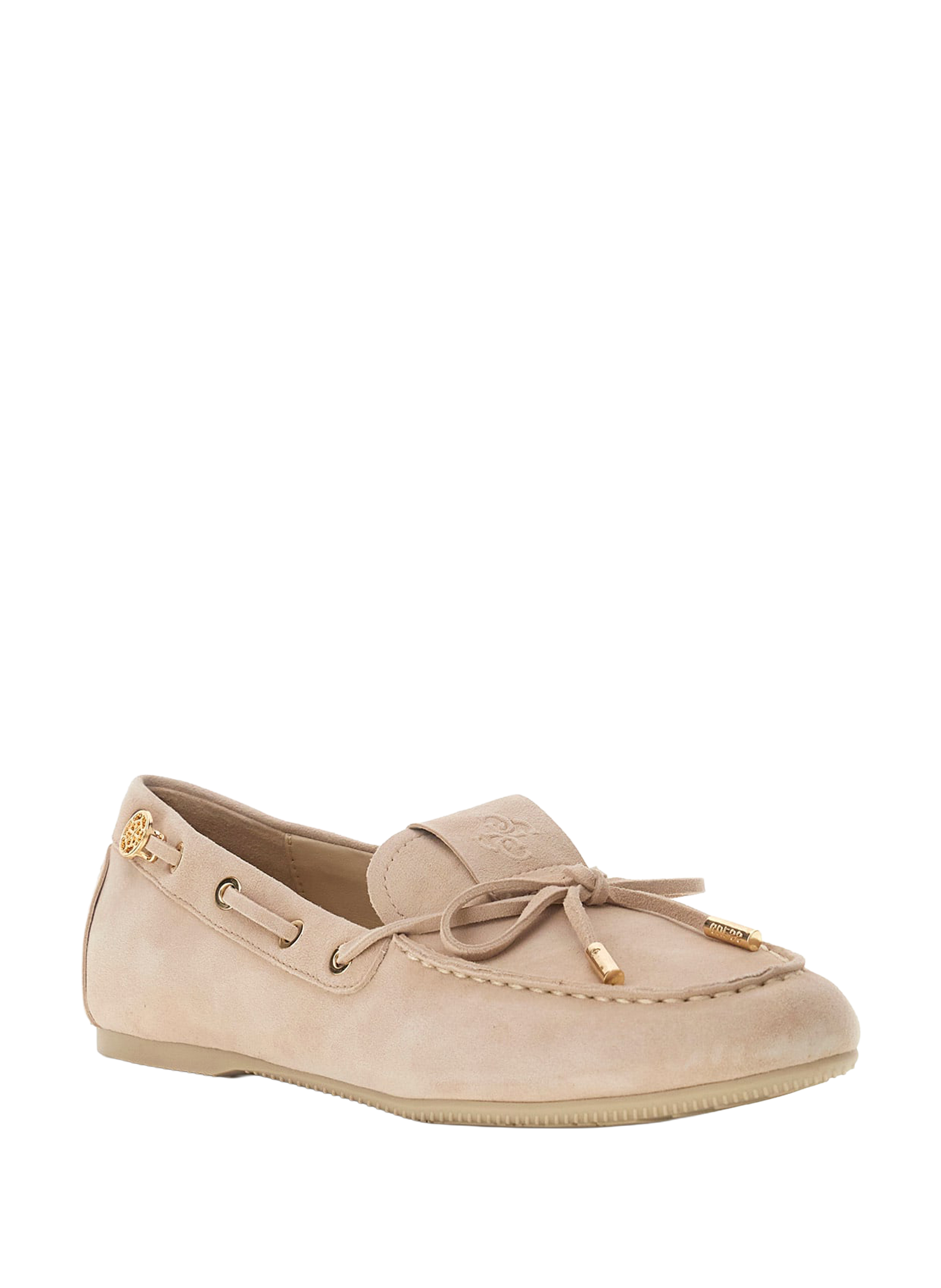 Goat leather moccasins GUESS Beige