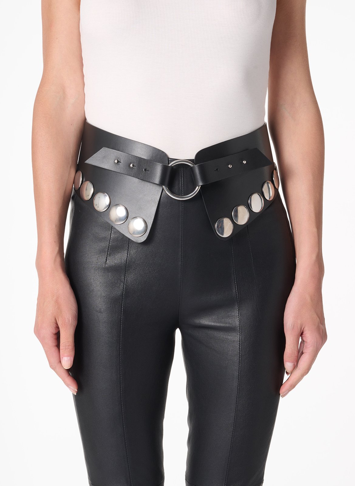 Ceinture en cuir monarivets IRO Noir
