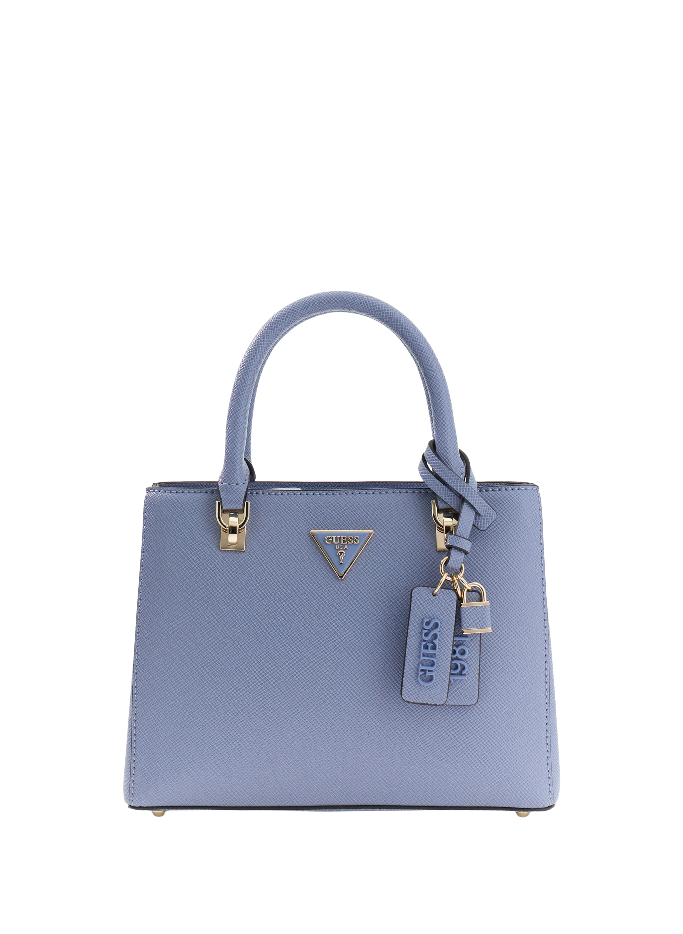 Sac à main Noelle saffiano GUESS Bleu