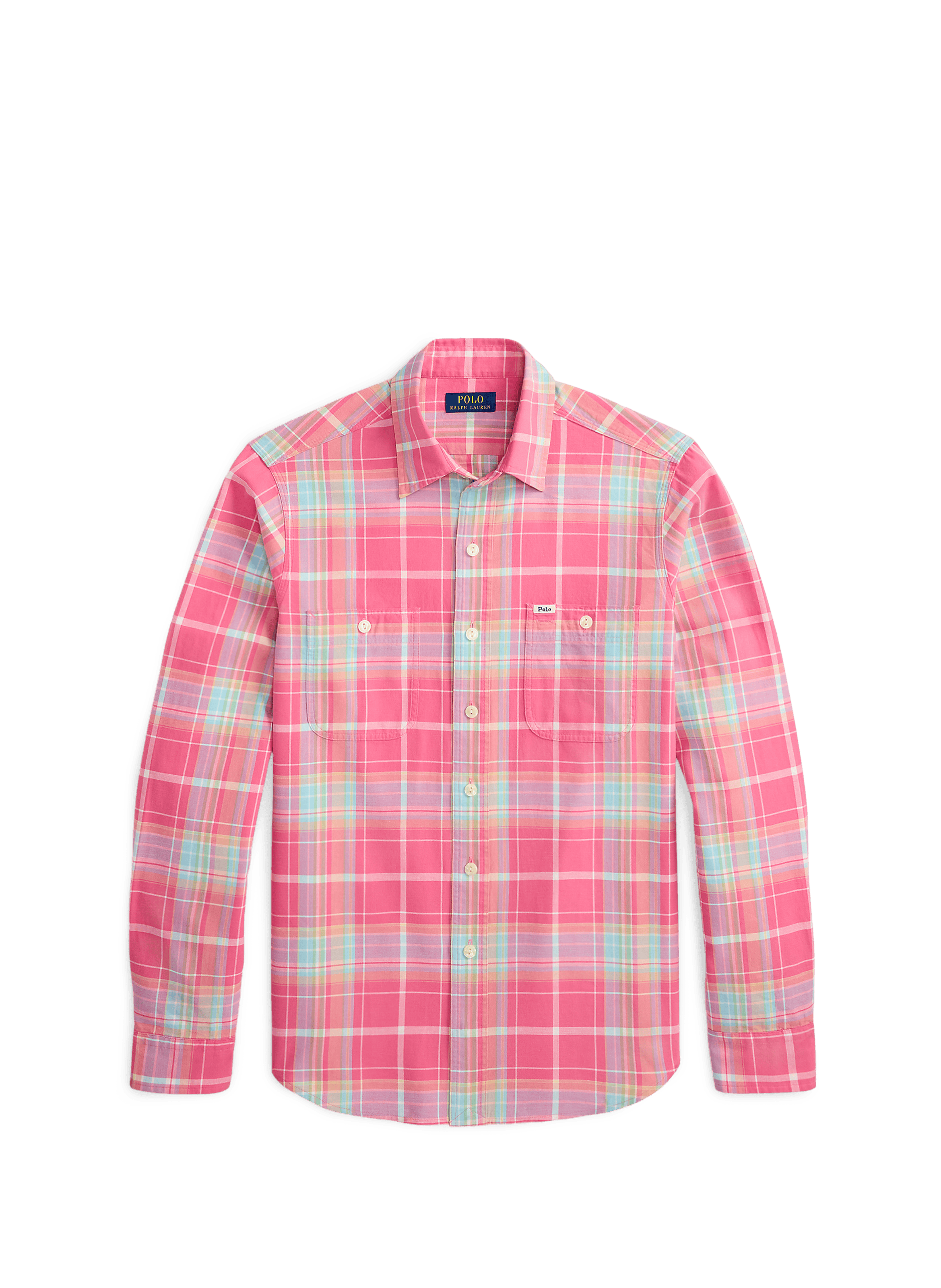 Chemise à carreaux en coton POLO RALPH LAUREN Rose